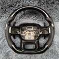 For Ford 2021 -2026 F150 Raptor Piano Black Steering Wheel