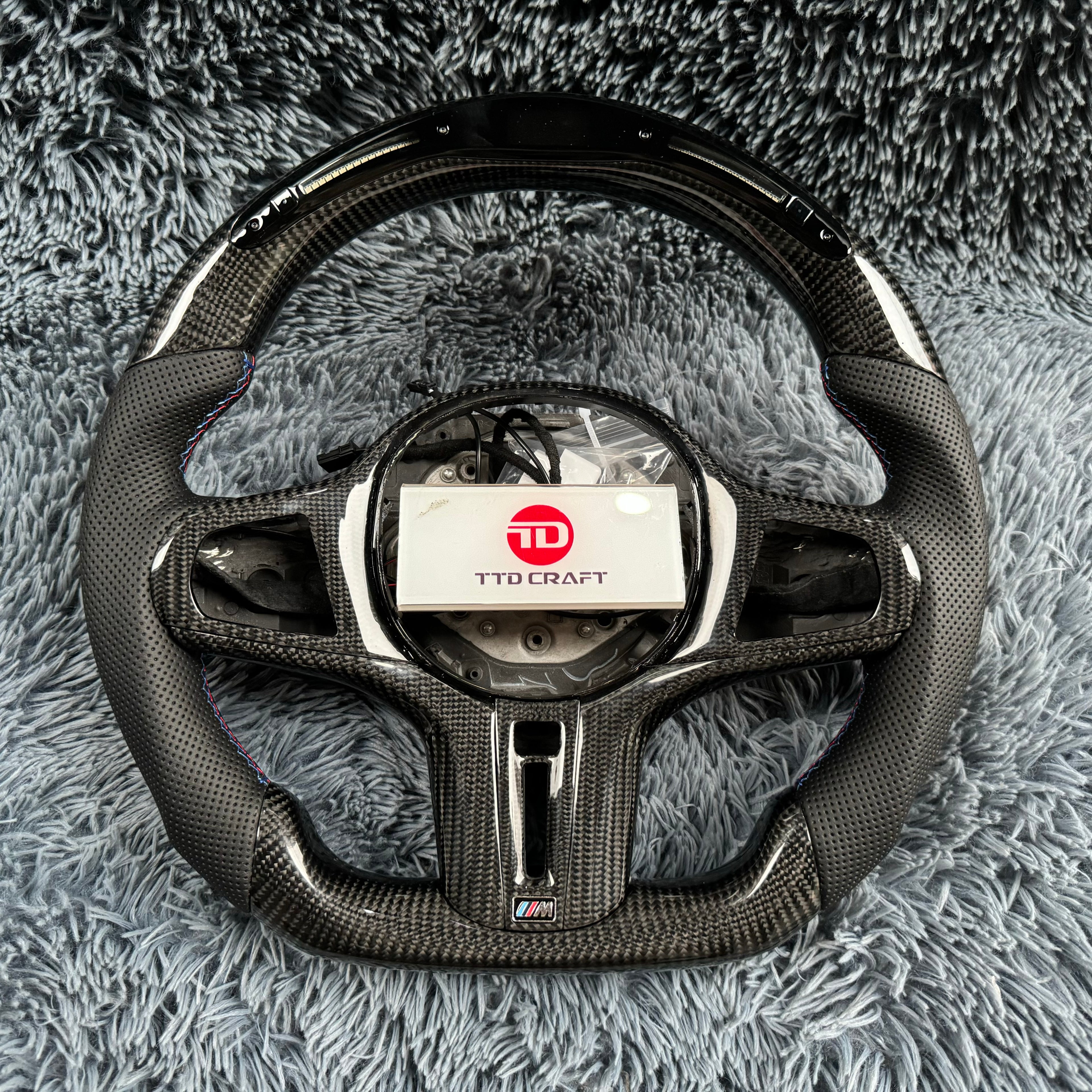For BMW G Series XM F90 Led Carbon Fiber Steering Wheel