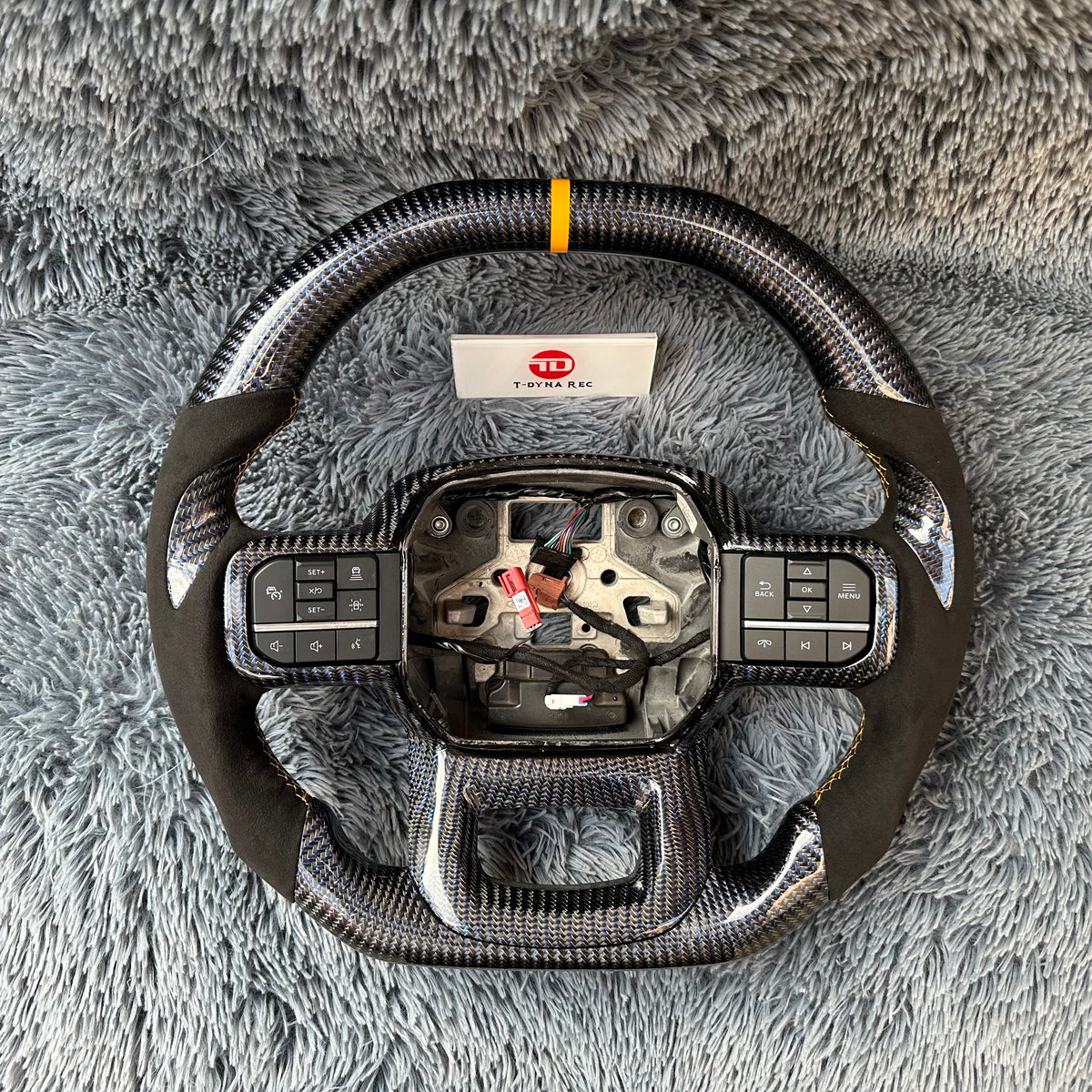 2021 -2026 Ford F150 Raptor Custom Reflective Carbon Fiber Steering Wheel