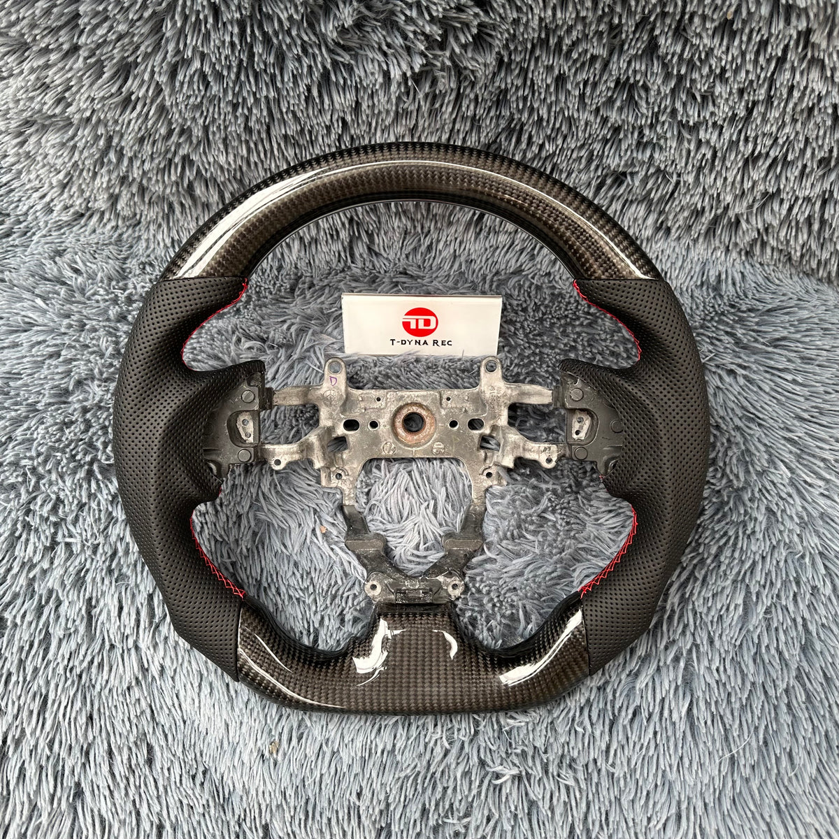 Custom Honda 9th gen Civic 2012-2015 Real Carbon Fiber Steering Wheel