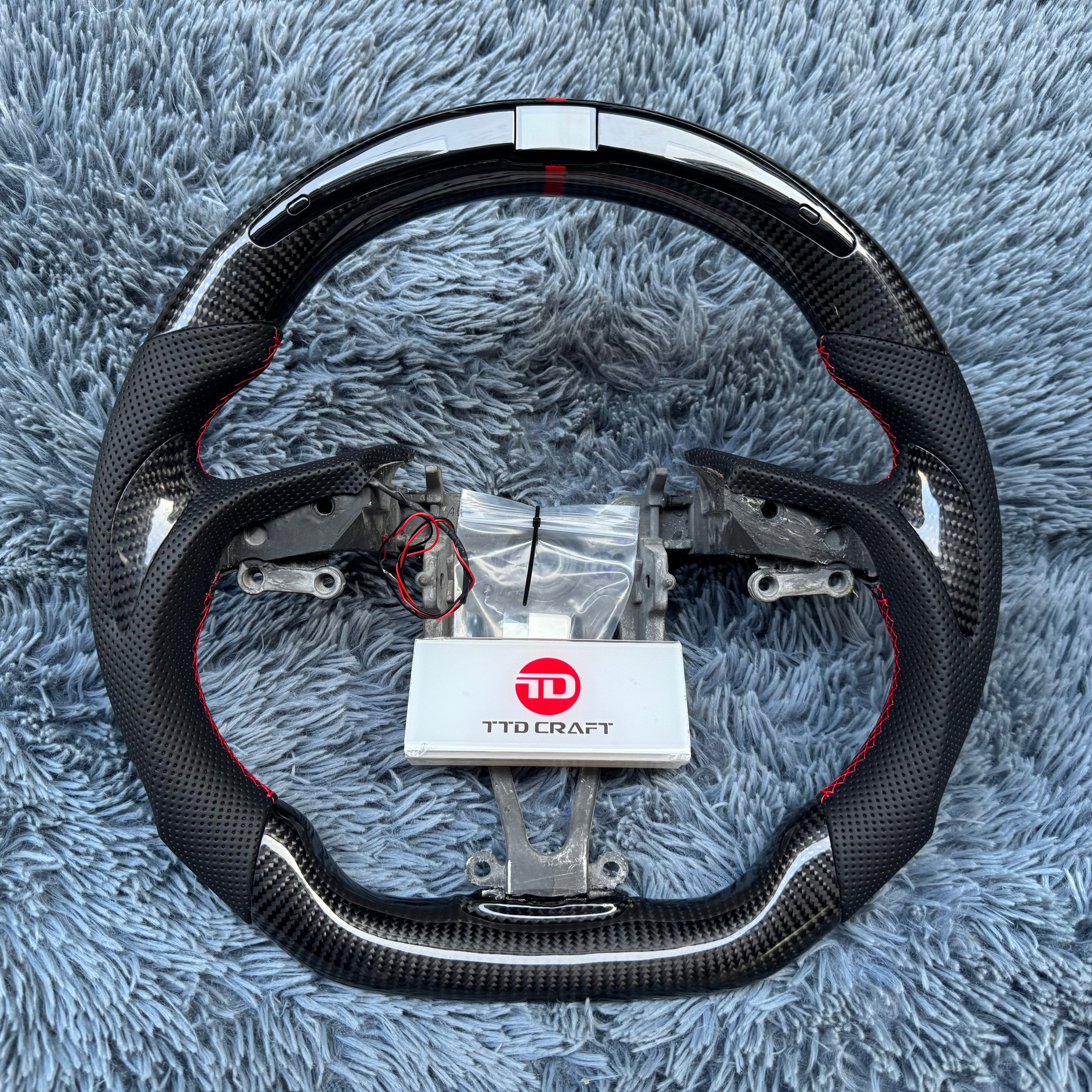 Led Carbon Fiber Steering Wheel Custom Hyundai 2009-2016 Genesis Coupe