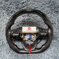 LED Carbon Fiber Steering Wheel For Hyundai Elantra 2017–2020