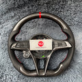 For Alfa Romeo 2017-2021 Giulia Stelvio Carbon Fiber Steering Wheel