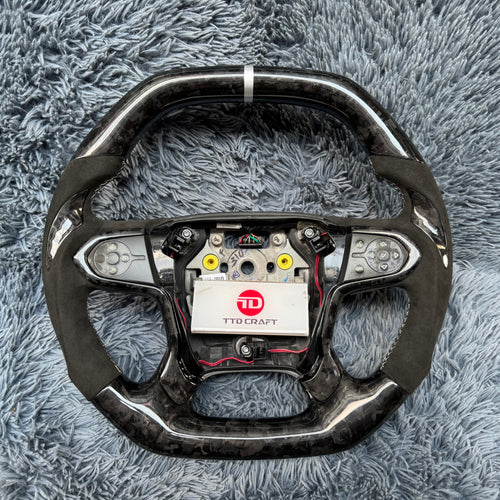 For 2014-2018 Chevrolet Silverado/GMC Sierra Forged Carbon Fiber Steering Wheel