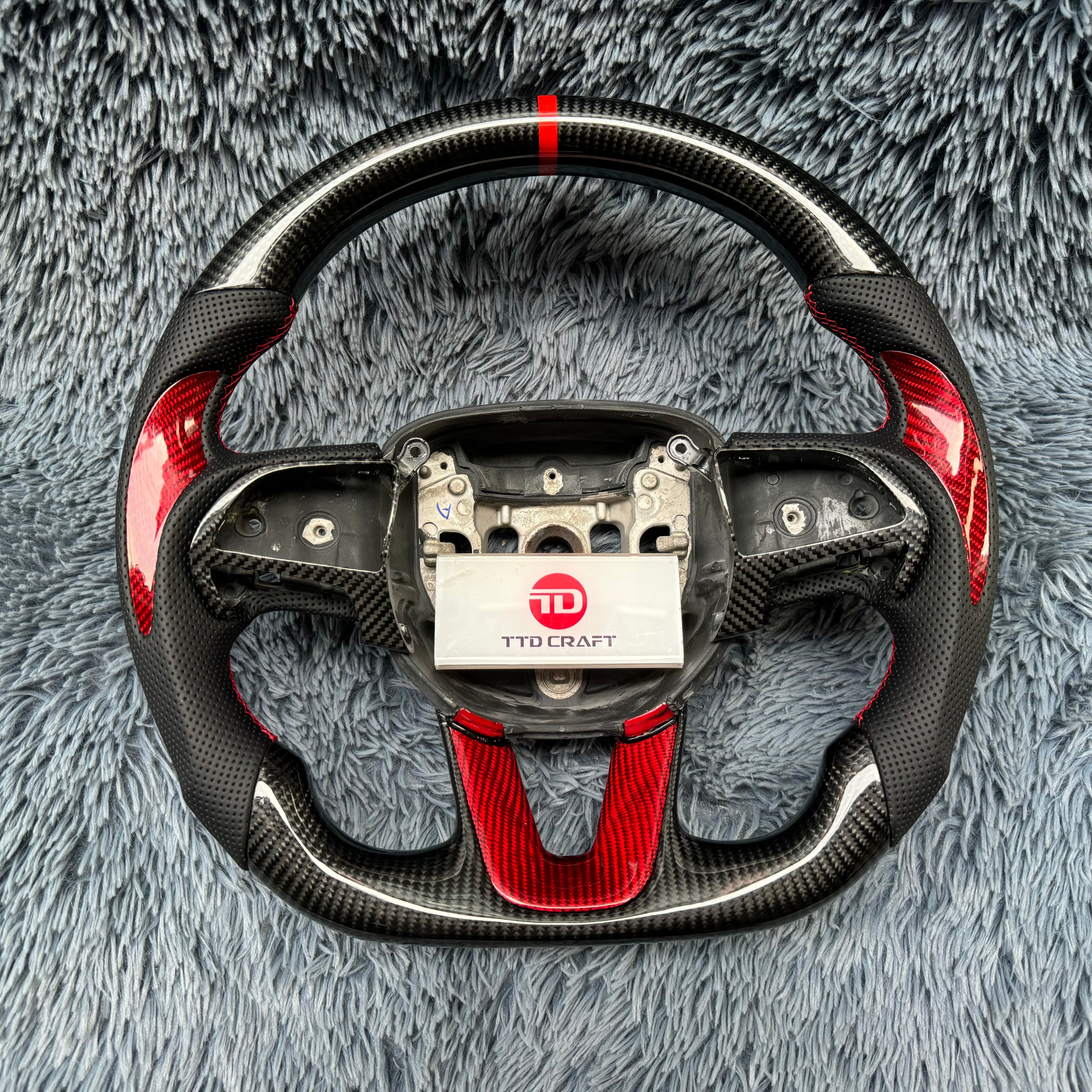 For Dodge 2015-2024 Charger Carbon Fiber Steering Wheel