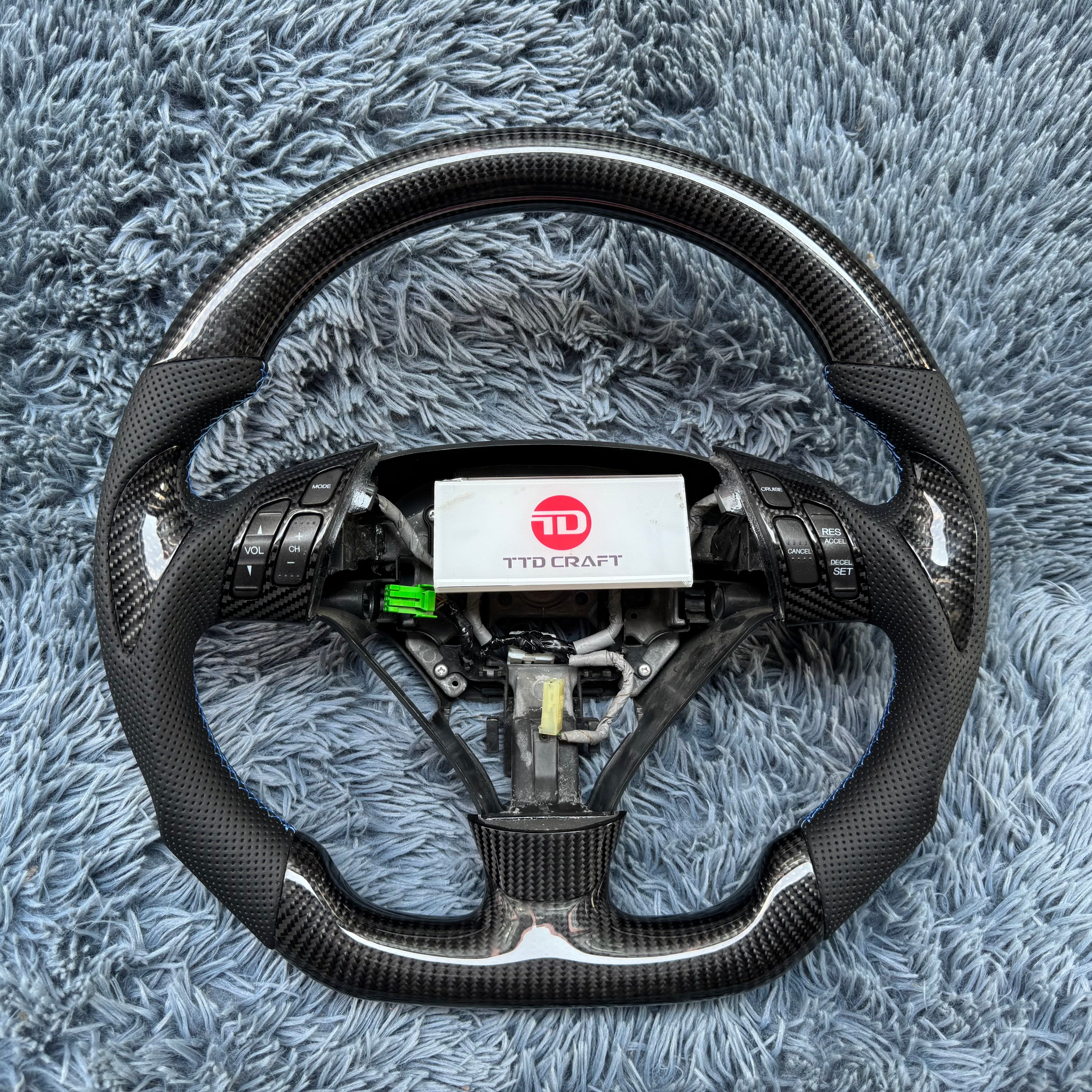 For Honda Accord CL7 CL9 Carbon Fiber Steering Wheel