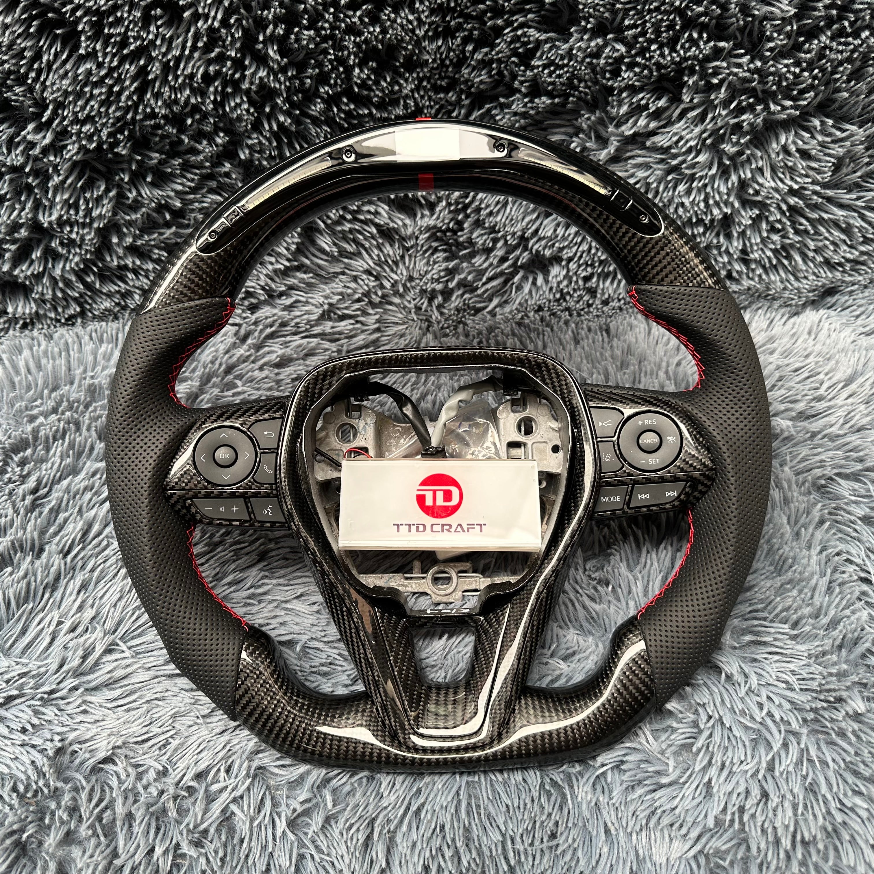 For Toyota 2019-2026 Corolla Hatchback RAV4 Led Carbon Fiber Steering Wheel