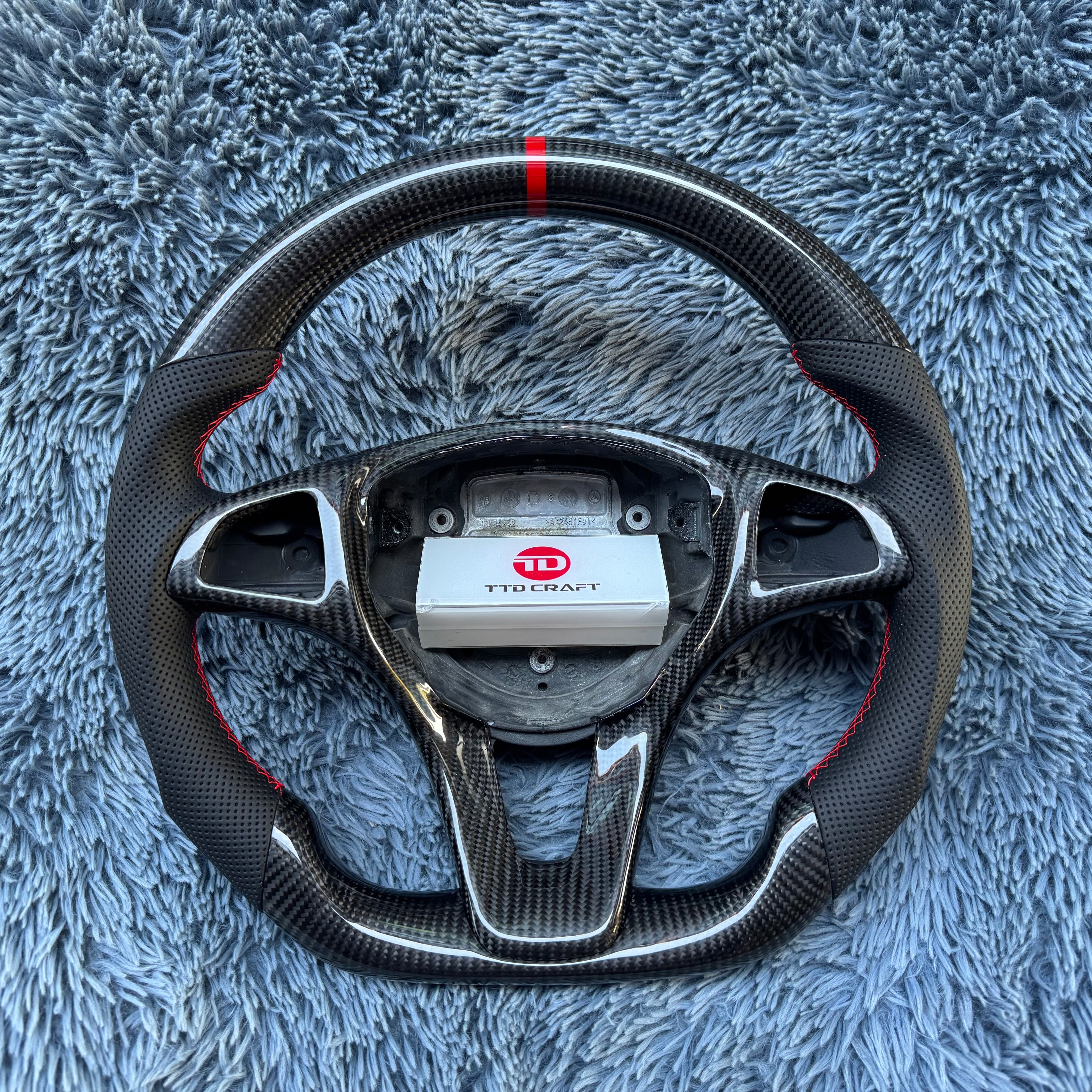 For Mercedes Benz C180 C300 Carbon Fiber Steering Wheel