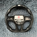 For Dodge 2015-2024 Charger Custom LED Carbon Fiber Steering Wheel