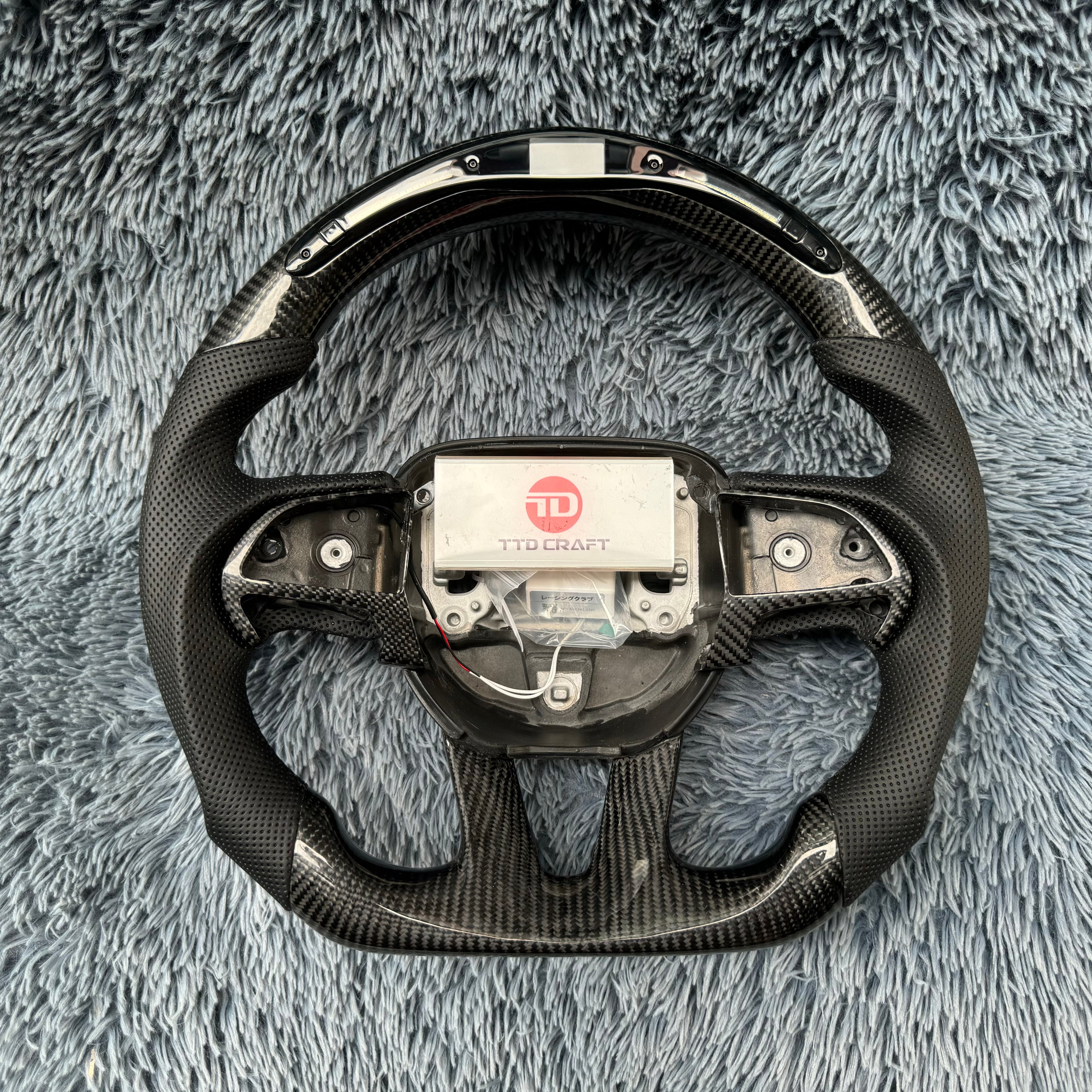 For Dodge 2015-2024 Charger Custom LED Carbon Fiber Steering Wheel