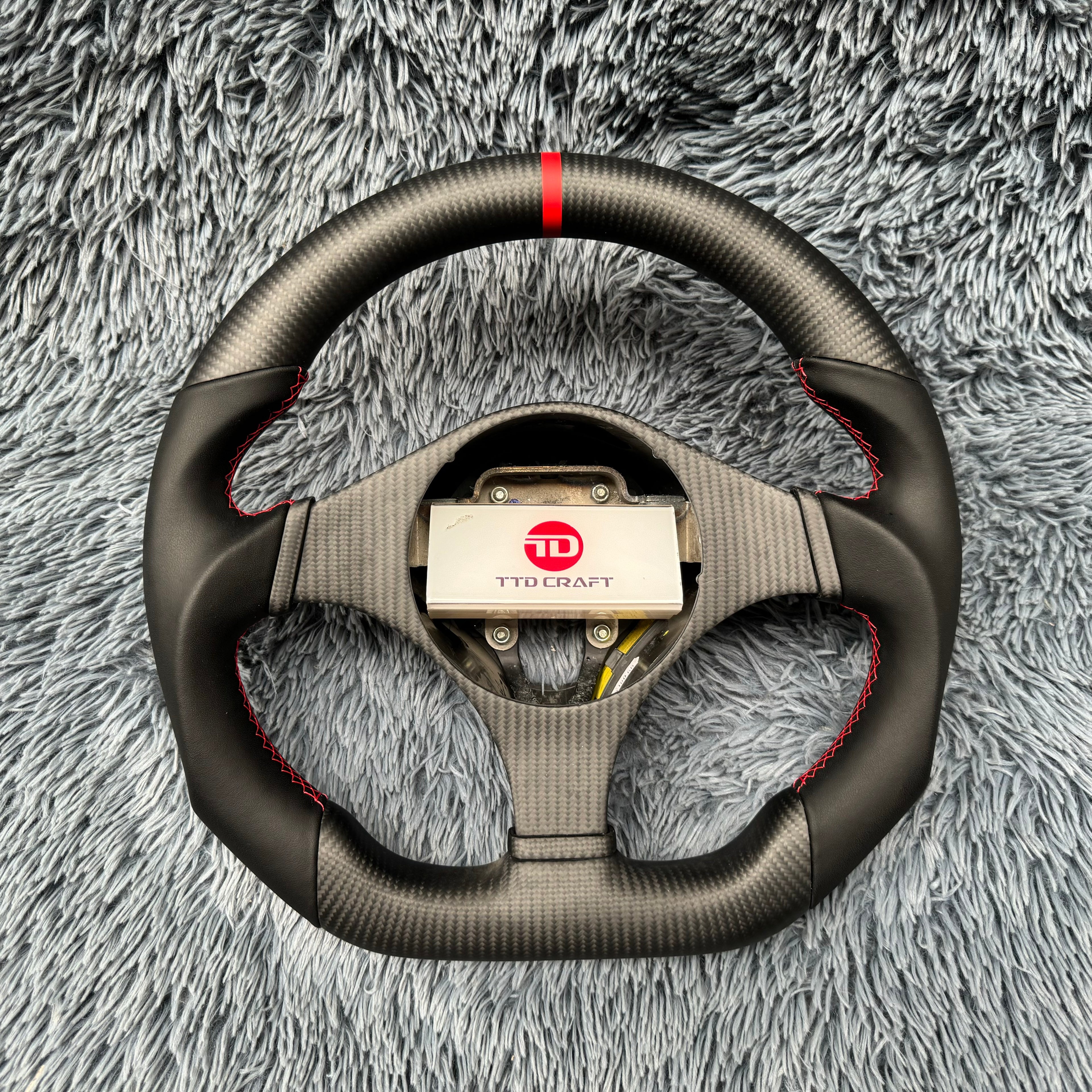 For Mitsubishi 2001-2007 Evo 7 8 9 Carbon Fiber Steering Wheel