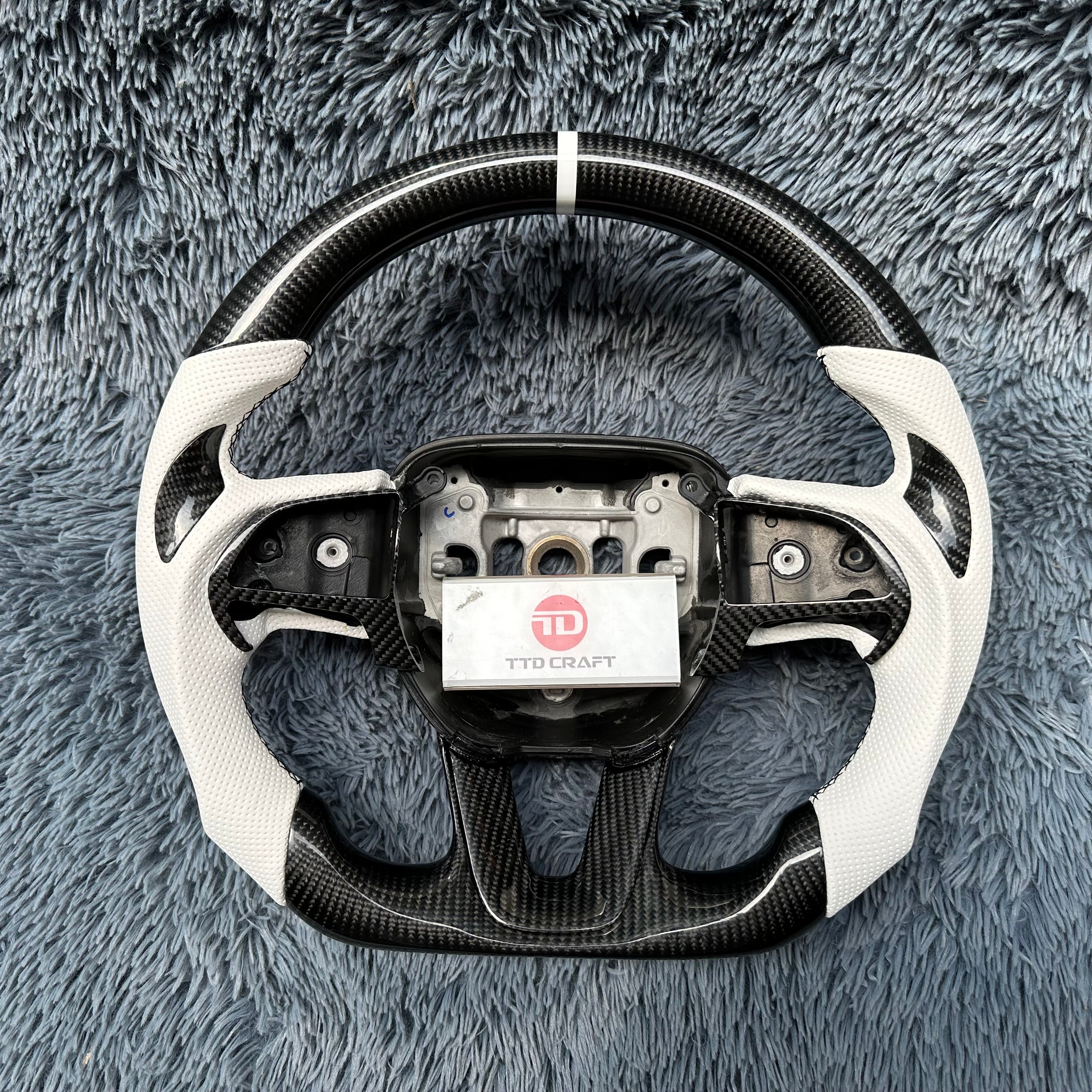 For Dodge 2015-2024 Charger Carbon Fiber Steering Wheel