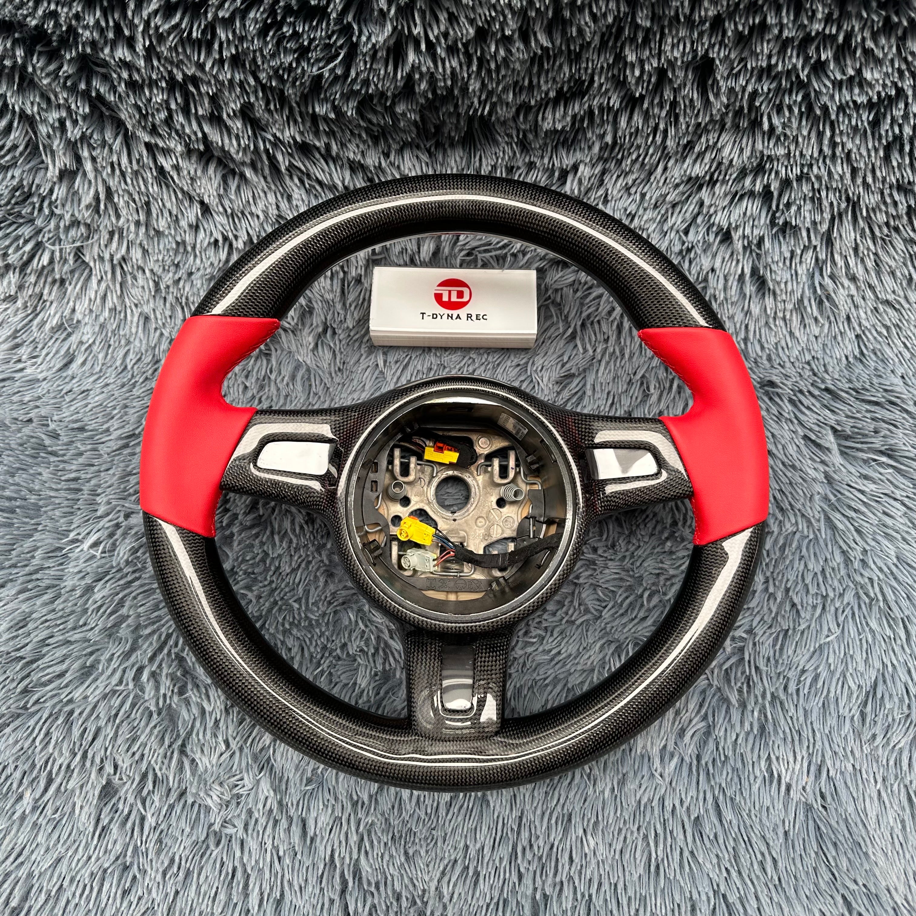 For Porsche 991 911 GT3 Boxster Cayman Cayenne Panamera Carbon Fiber Steering Wheel