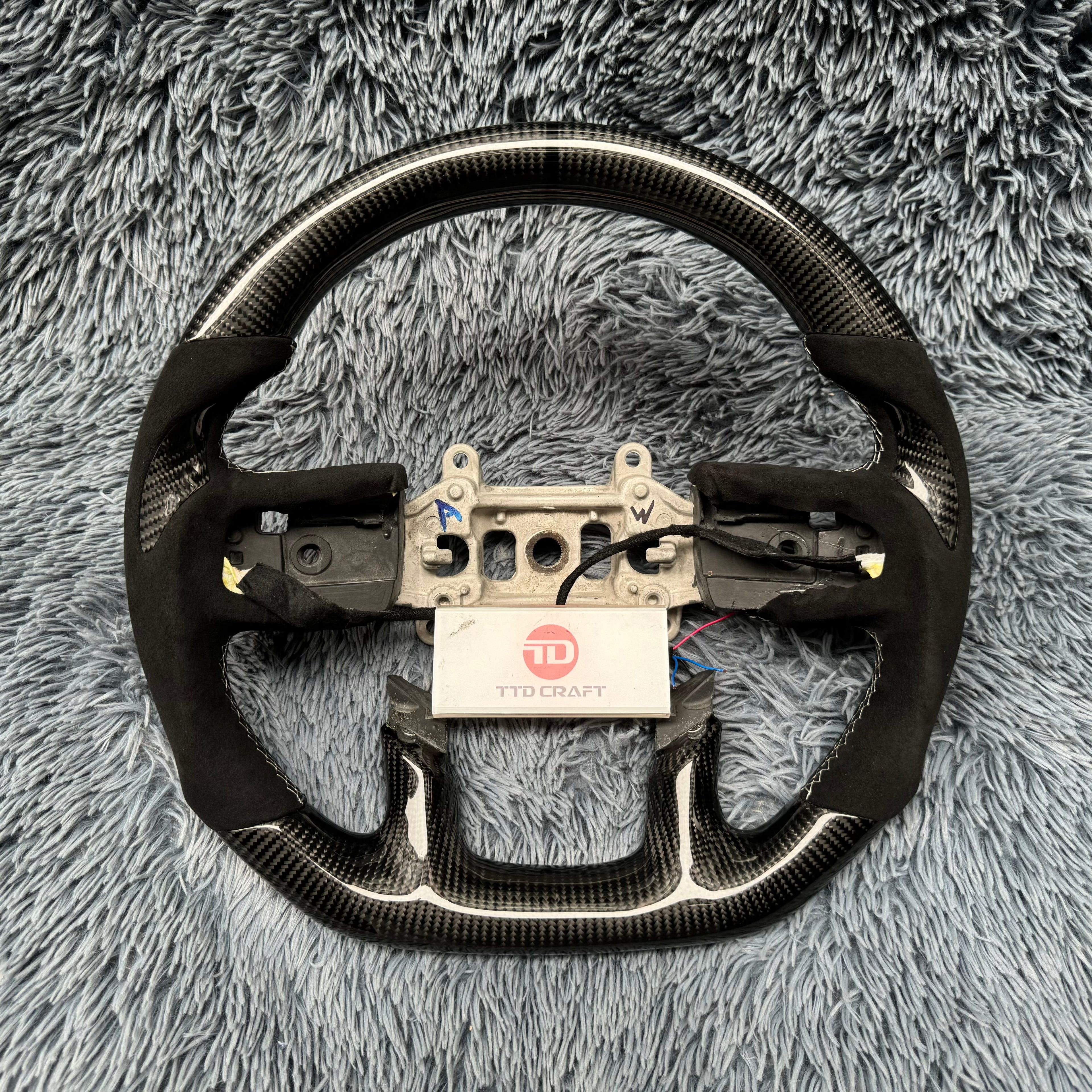 For Dodge 2019 -2025 Ram 1500 2500 3500 Custom Carbon Fiber Steering Wheel