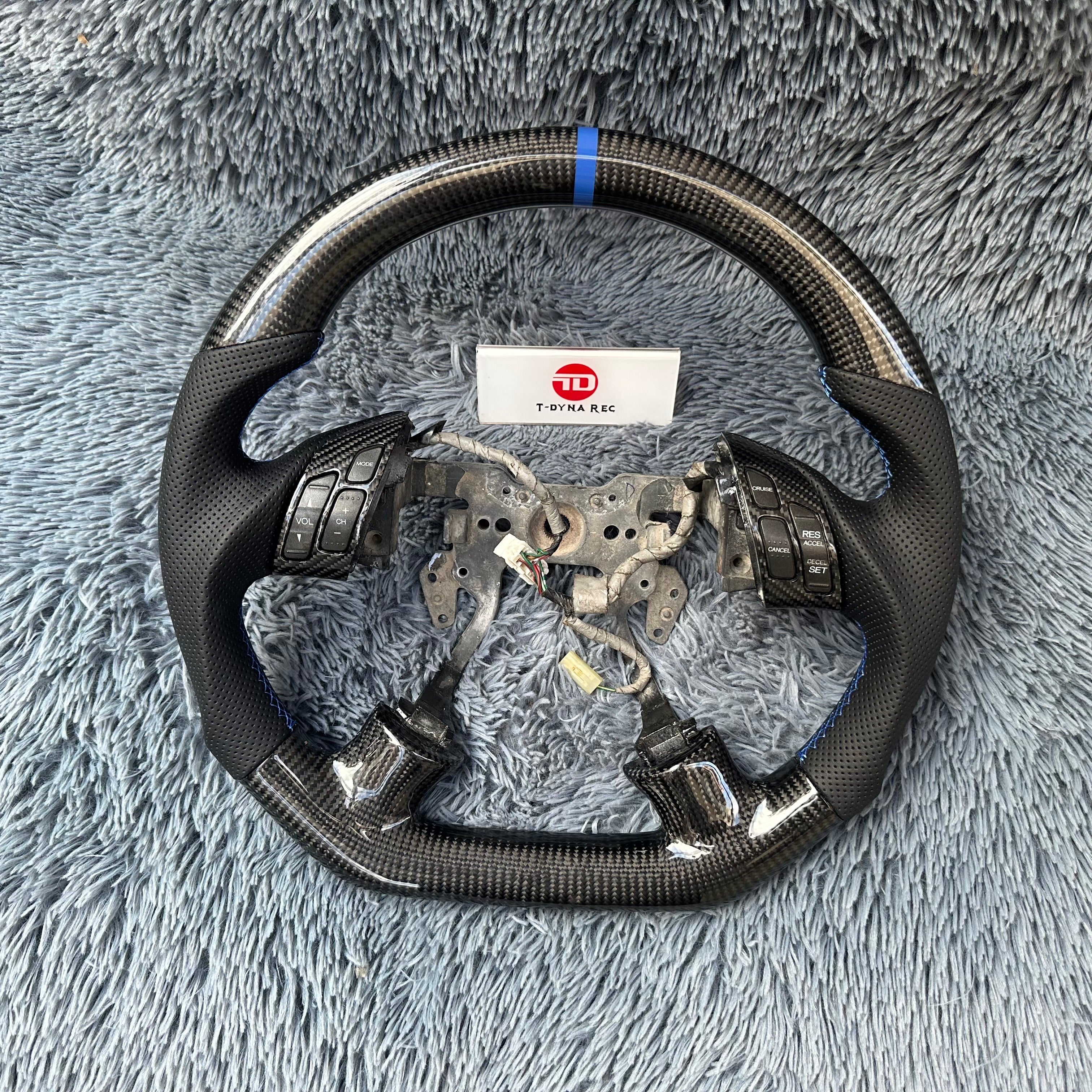 For Honda 7th gen Accord 2003-2007 Carbon Fiber Steering Wheel