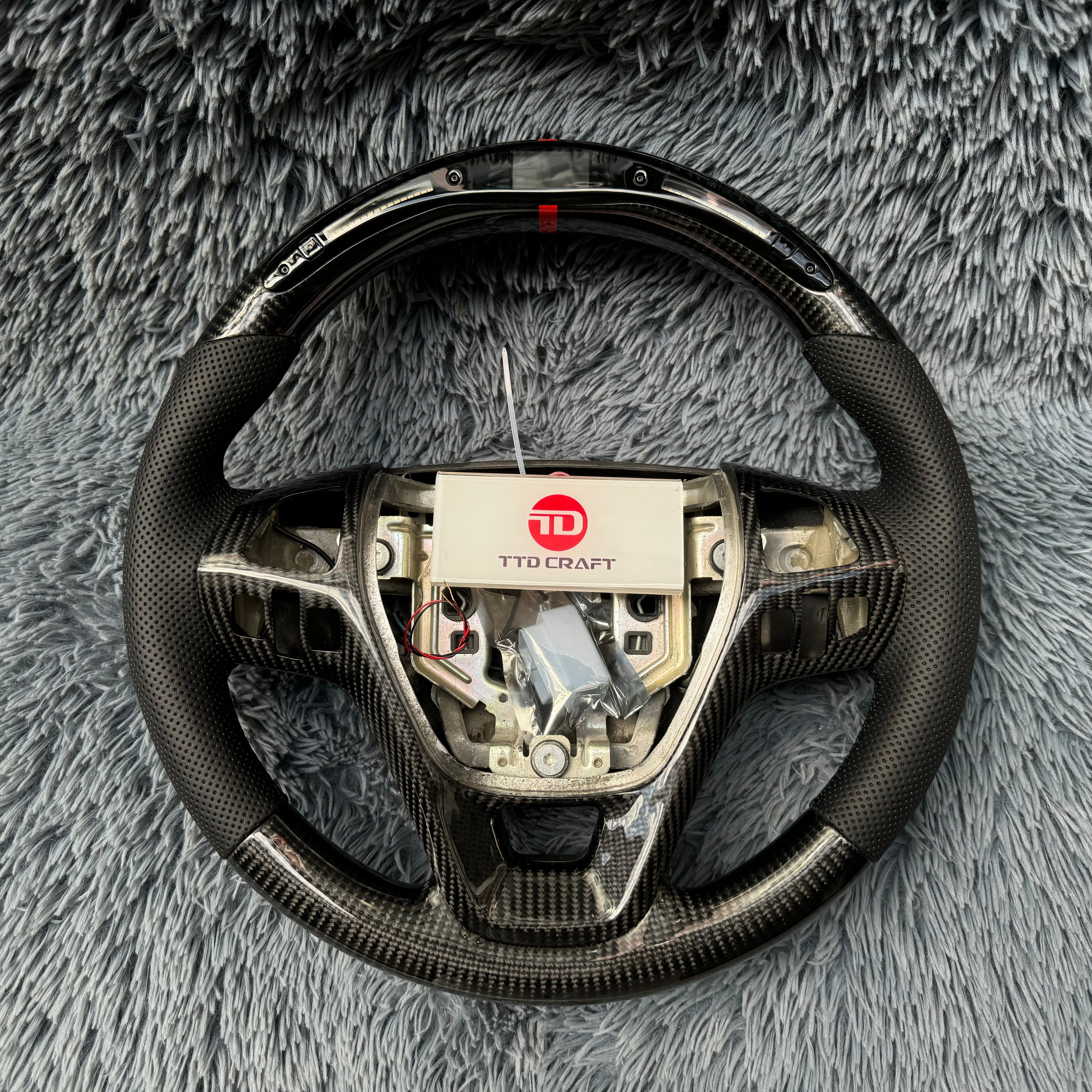 For Ford Explorer 2011-2015 LED Carbon Fiber Steering Wheel