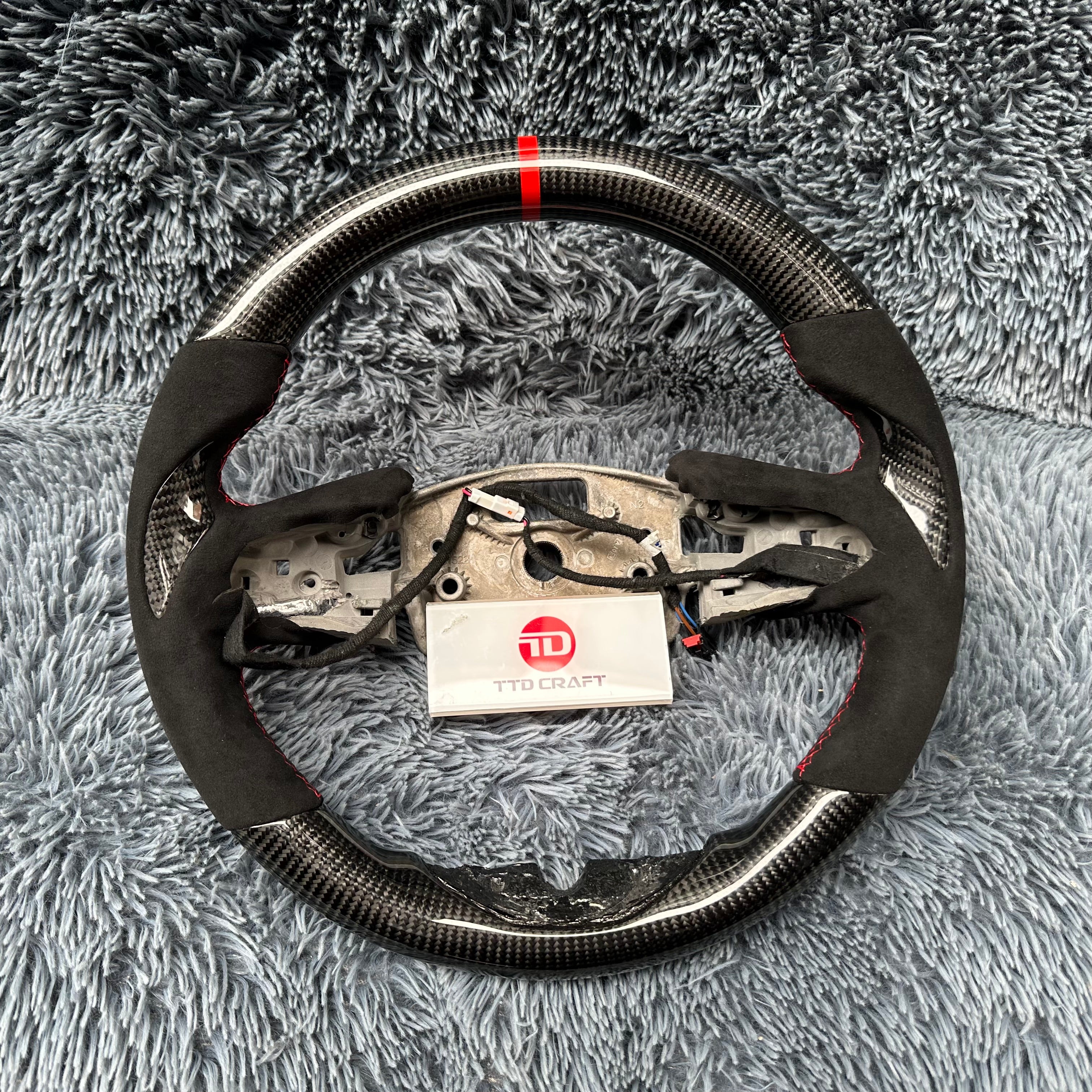 For Cadillac 2020-2026 CT4 CT4-V Blackwing Carbon Fiber Steering Wheel