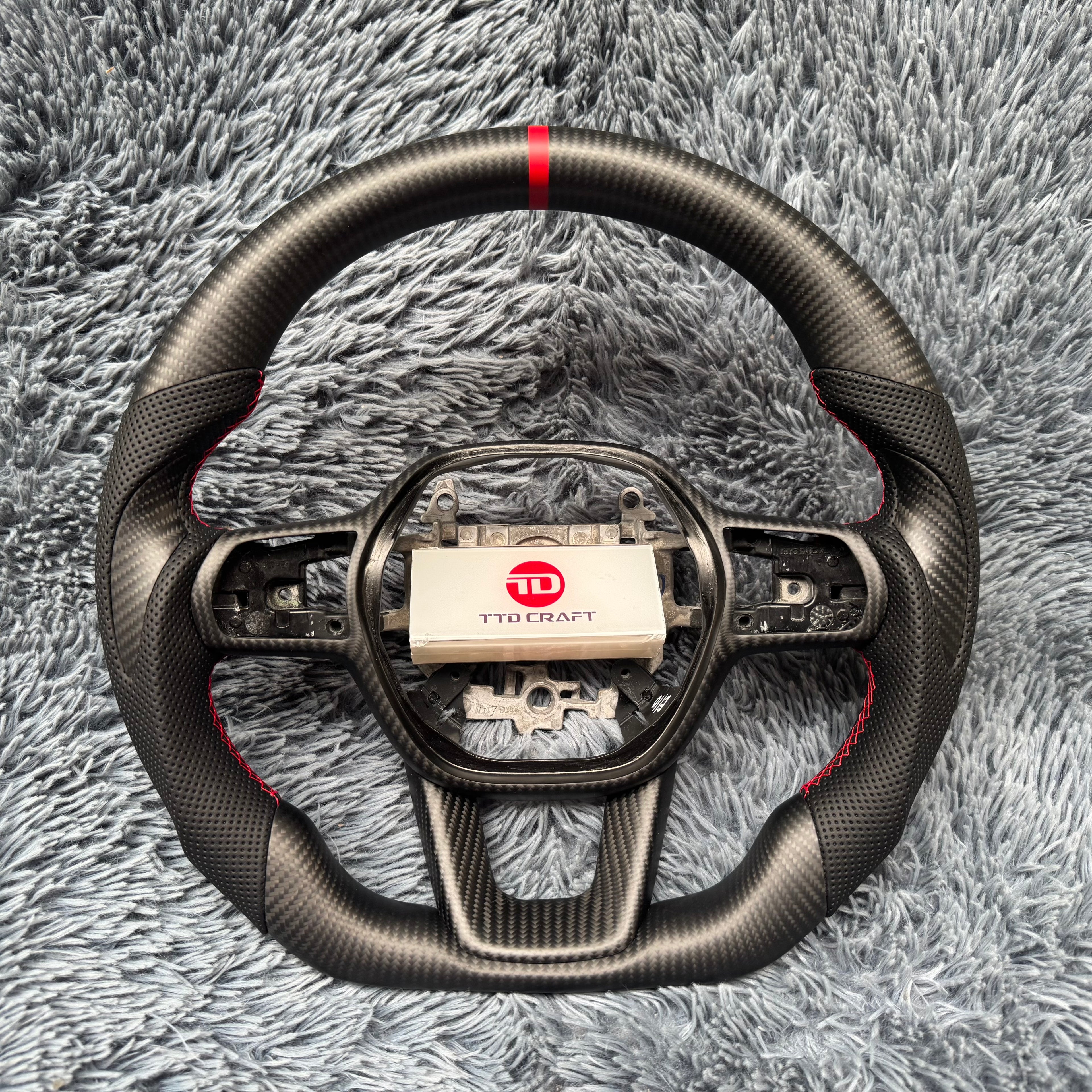 For Honda 11th gen Civic 2022-2026 Carbon Fiber Steering Wheel