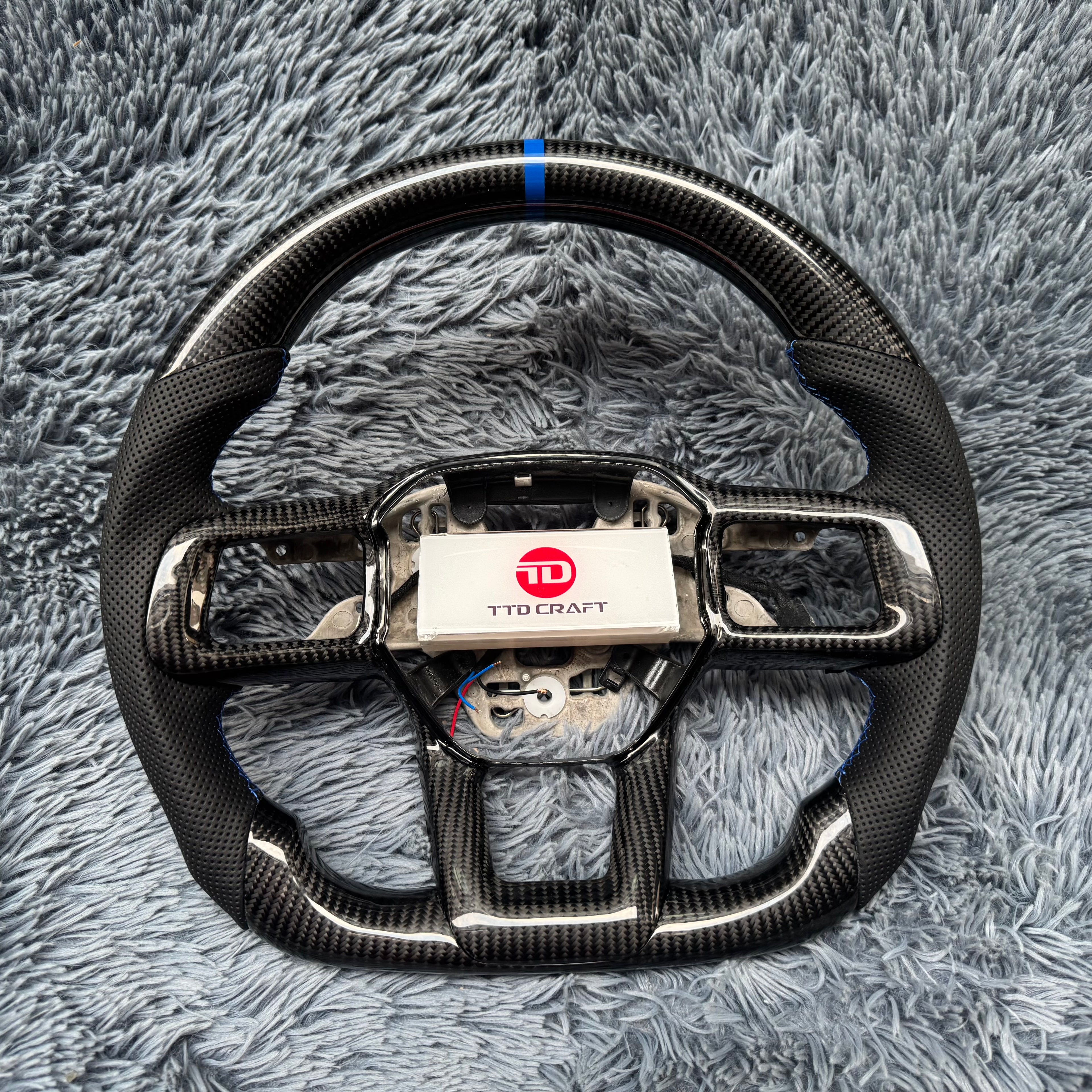 For 2024-2026+ Ford Mustang S650 Carbon Fiber Steering Wheel