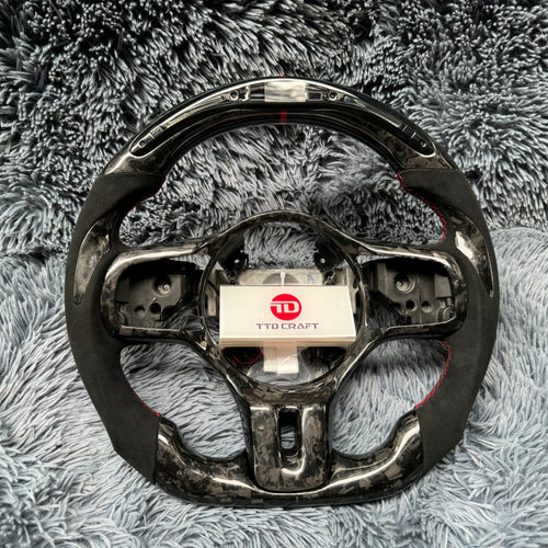 For 2007-2016 Mitsubishi Lancer Evolution X LED Carbon Fiber Steering Wheel