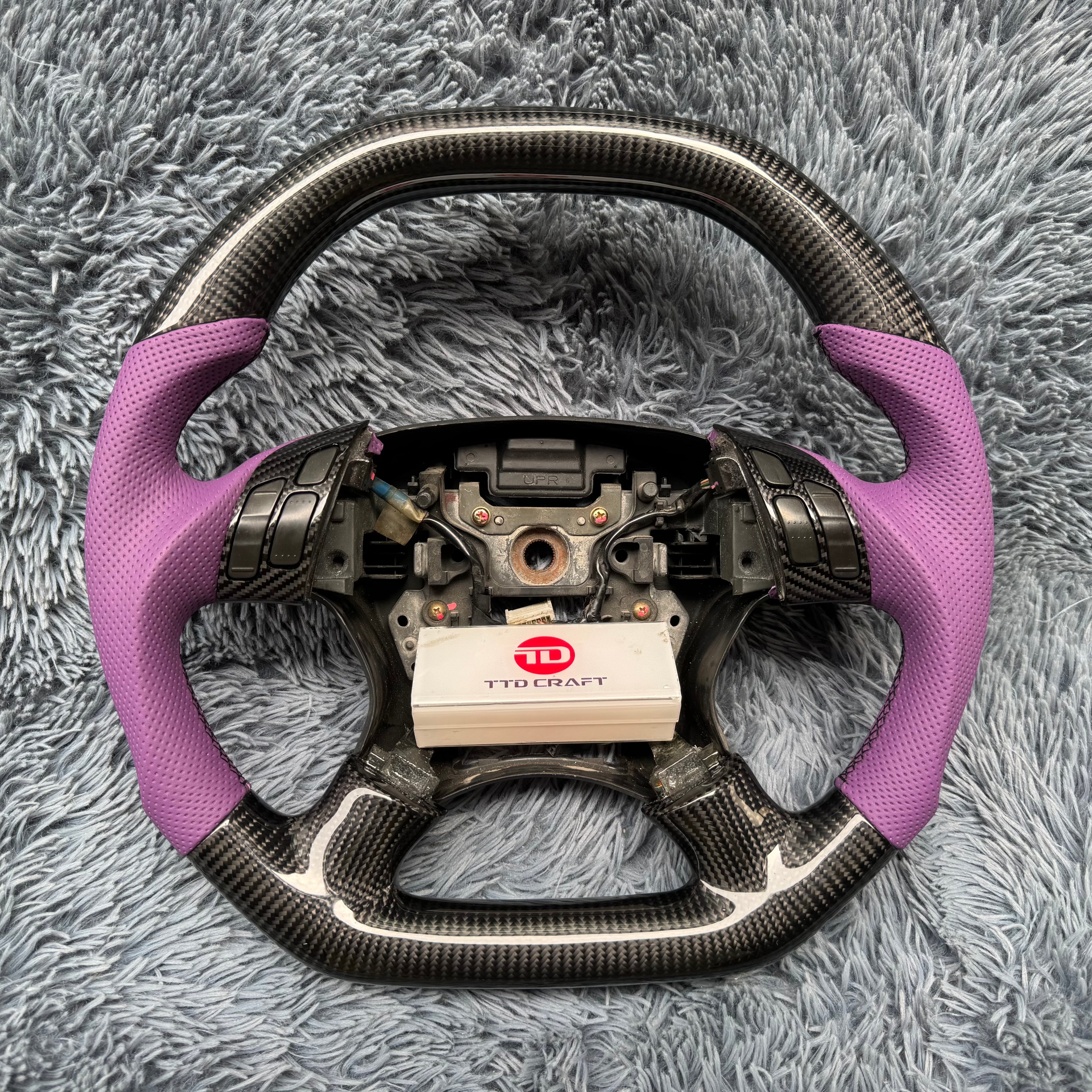 For Honda 7th gen Accord 2003-2007 Carbon Fiber Steering Wheel
