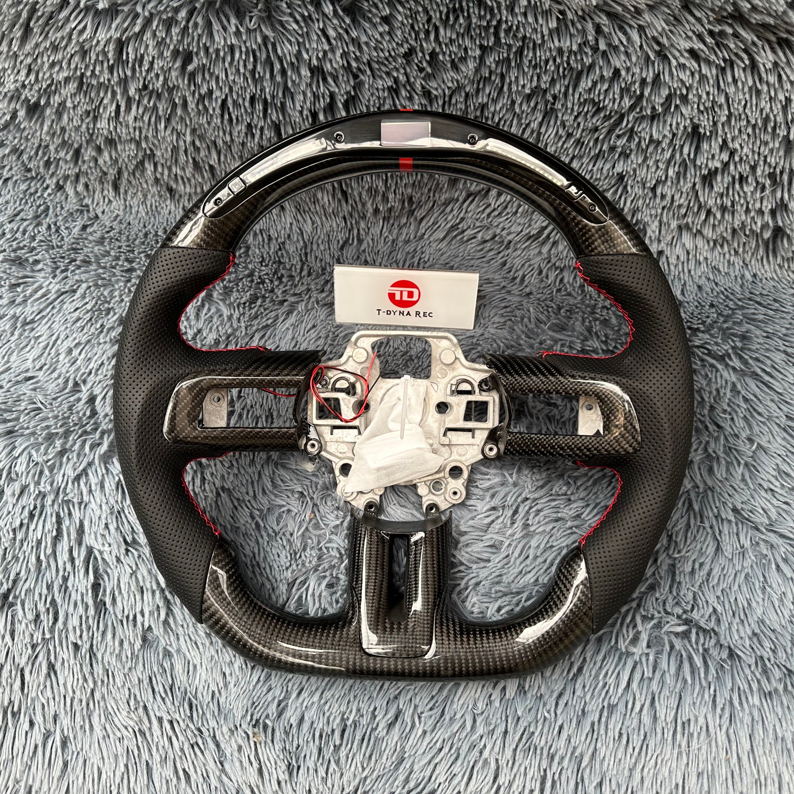 For Ford Mustang 2015-2017 LED Carbon Fiber Steering Wheel