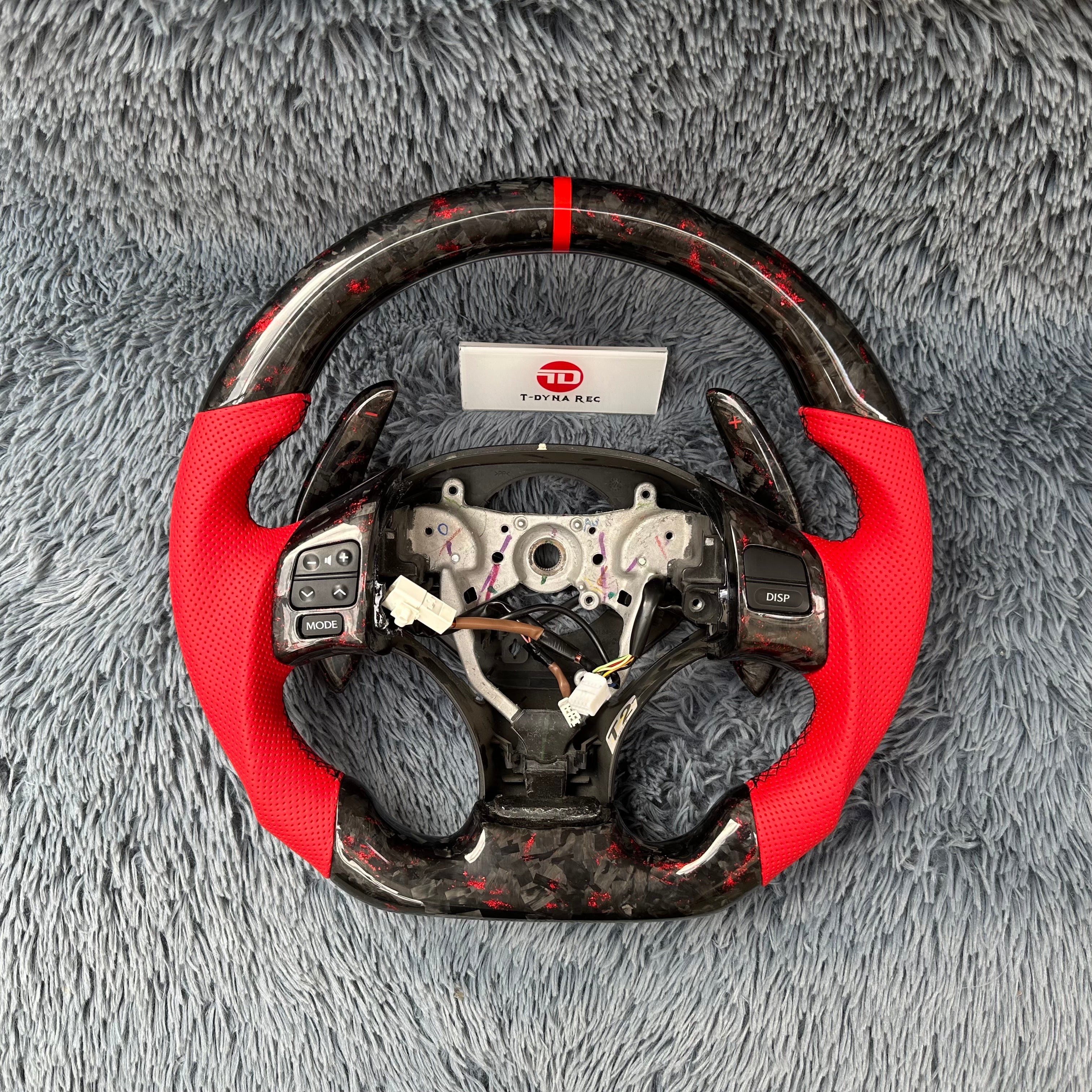 For Lexus 2006-2013 IS250 IS350 ISF Forged Carbon Fiber Steering Wheel
