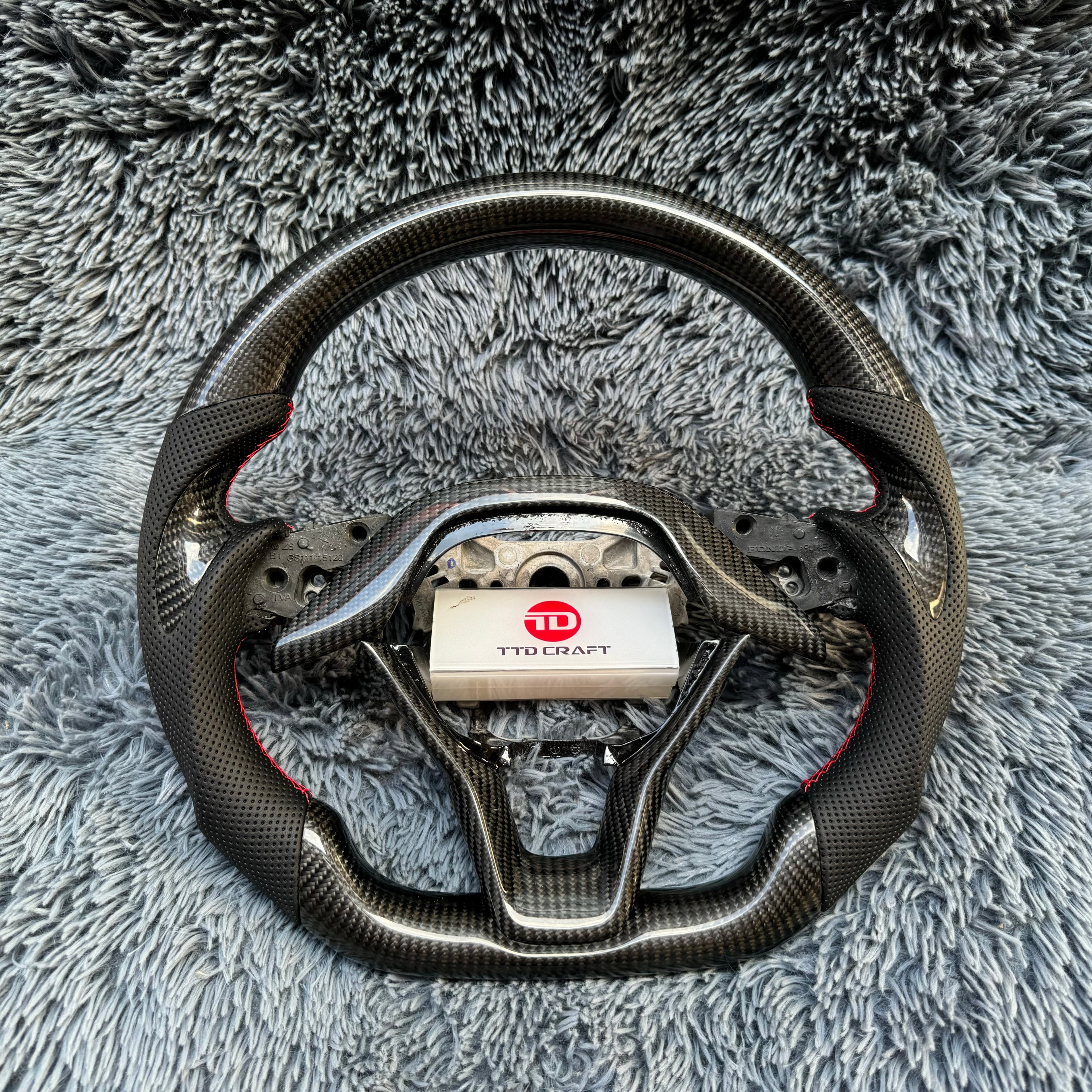 For Honda 10th gen Accord 2018-2022 Carbon Fiber Steering Wheel