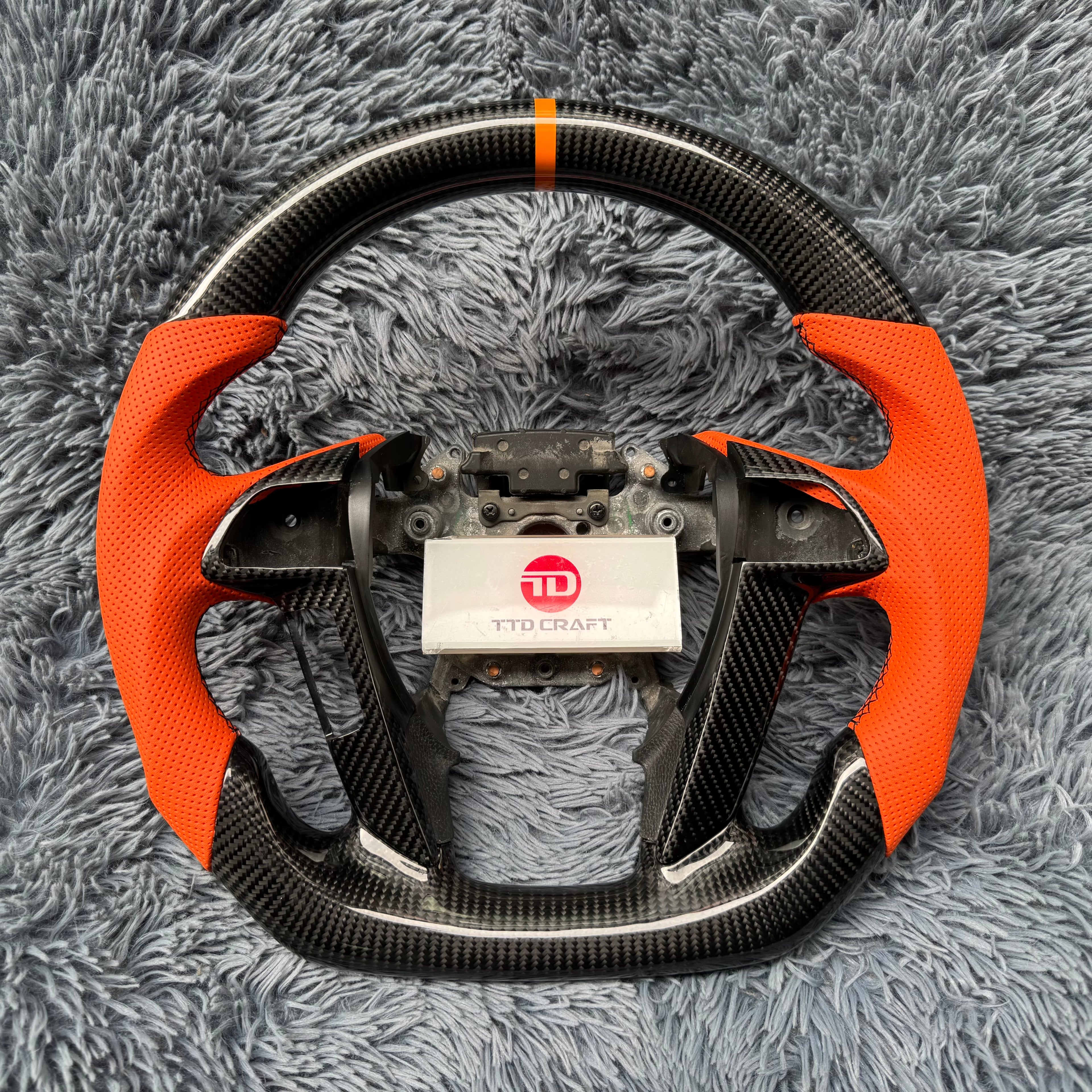 Custom Honda 8th gen Accord 2008-2012 Carbon Fiber Steering Wheel