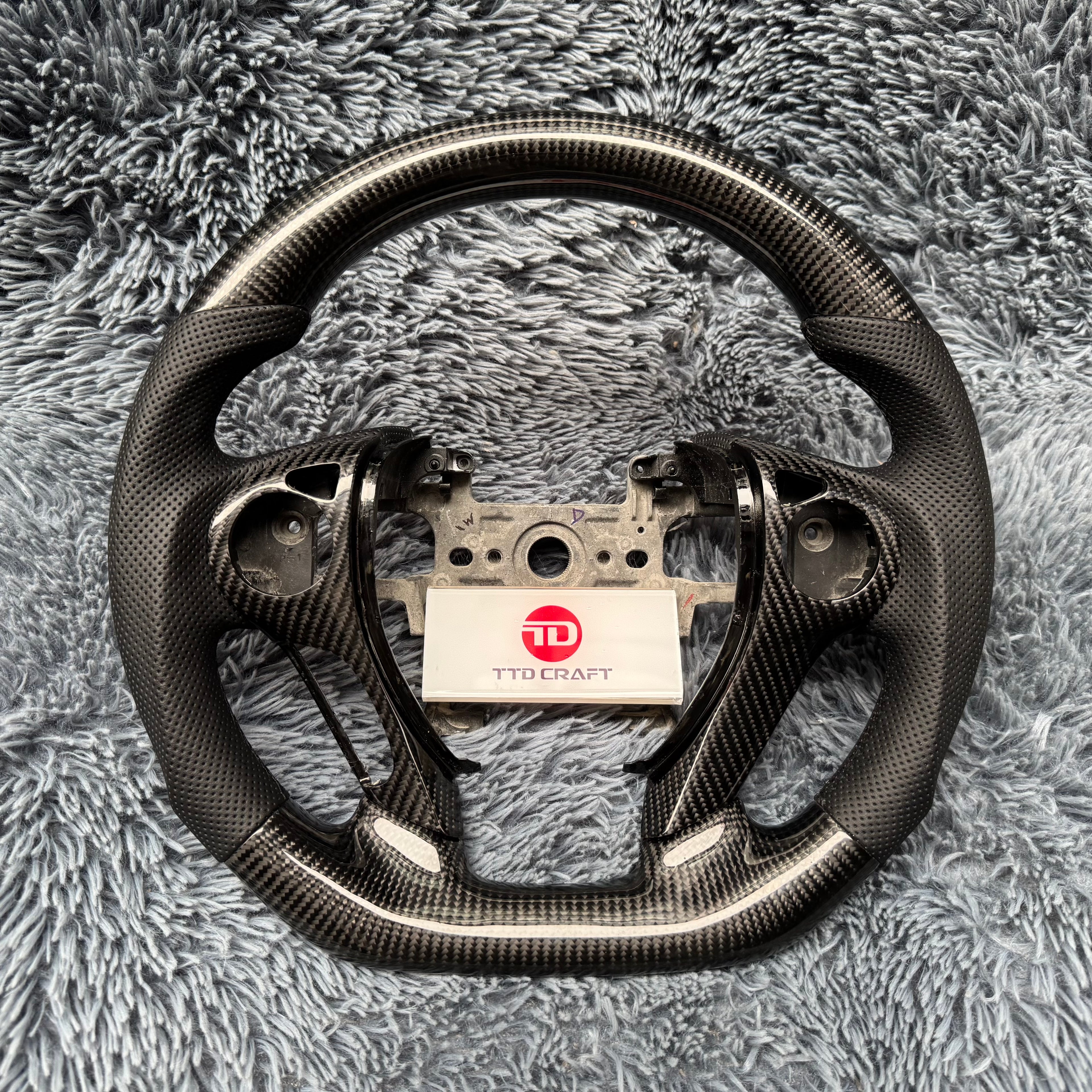 For Honda 9th gen Accord 2013-2017 Real Carbon Fiber Steering Wheel