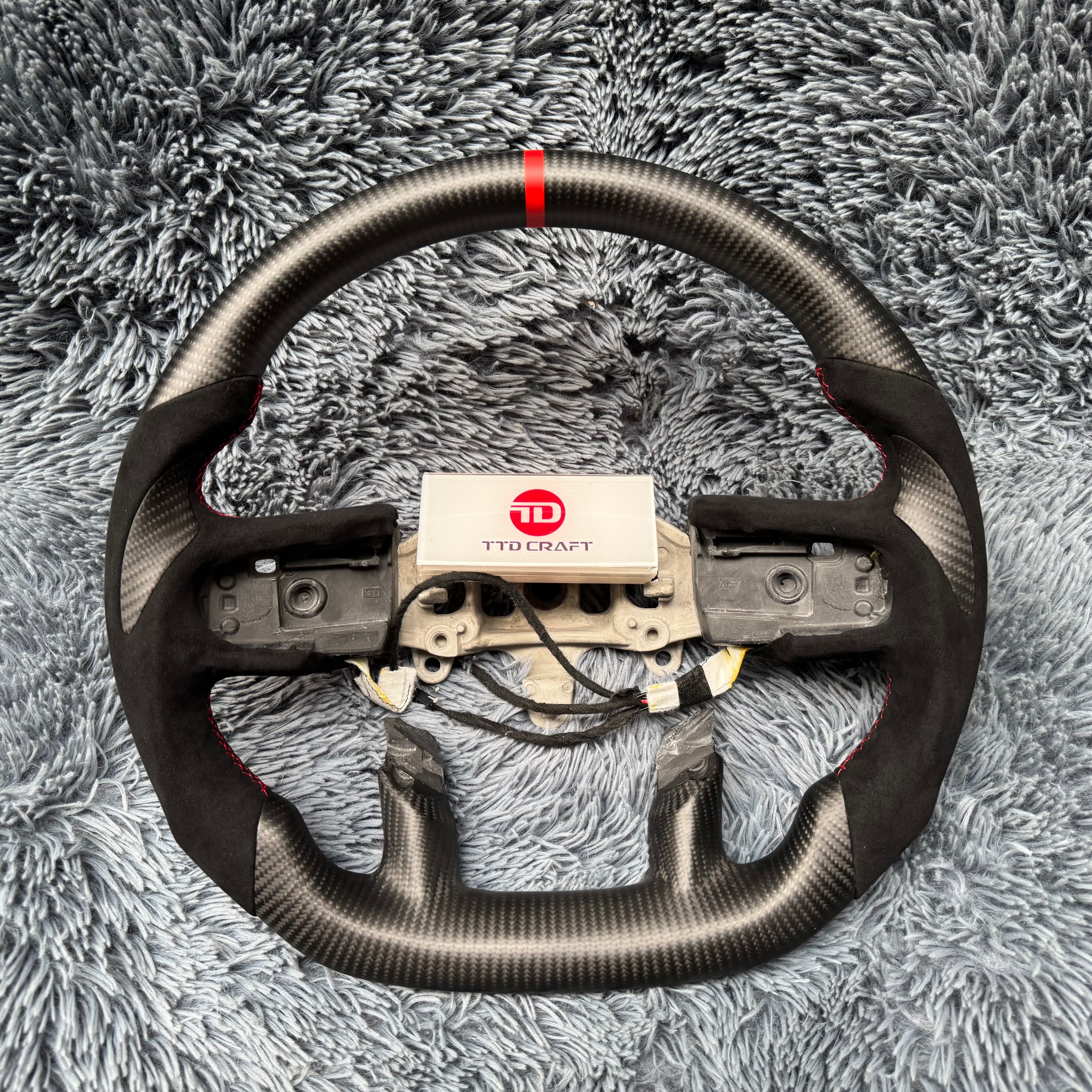 For Dodge 2019 -2025 Ram 1500 2500 3500 Custom Carbon Fiber Steering Wheel