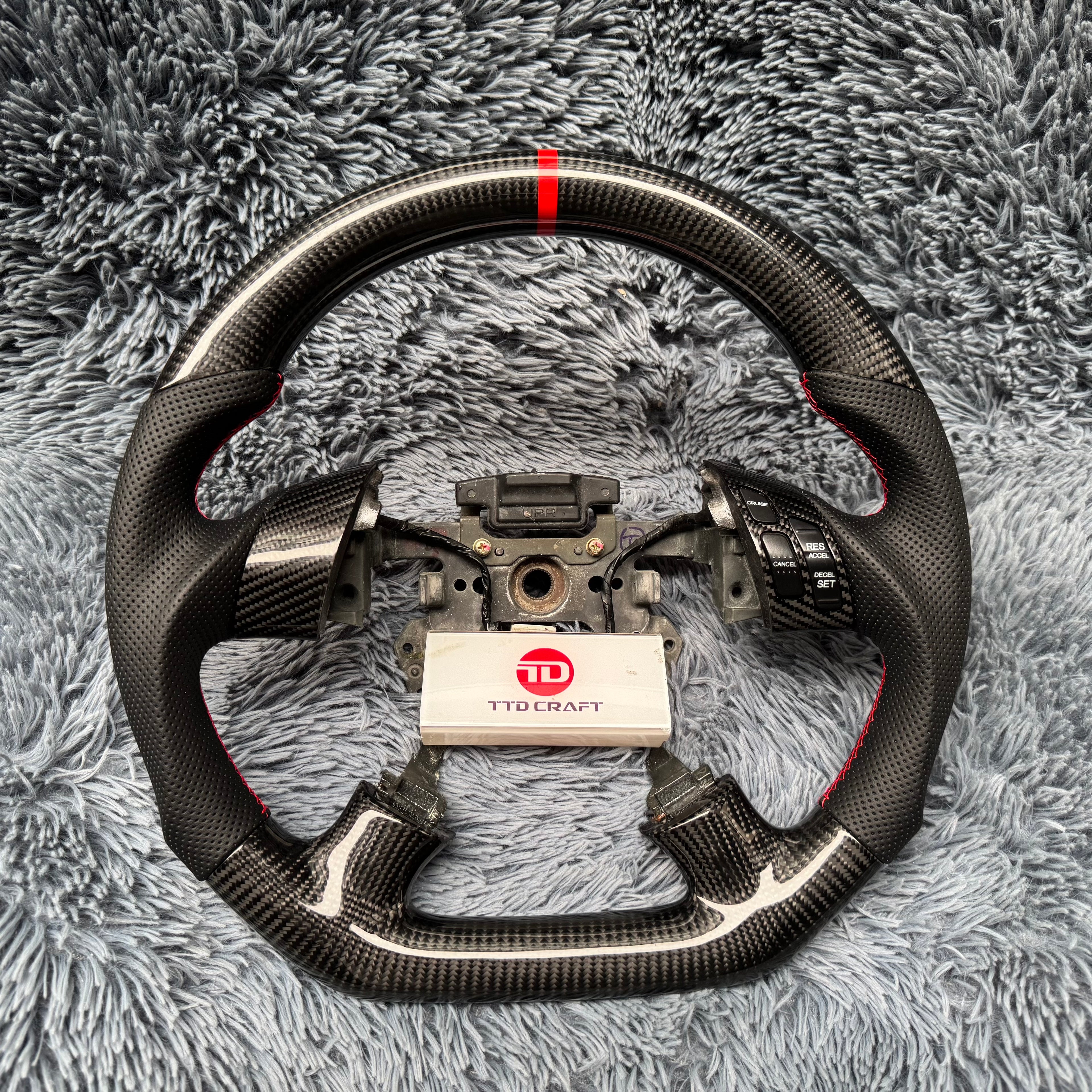 For Honda 7th gen Accord 2003-2007 Carbon Fiber Steering Wheel