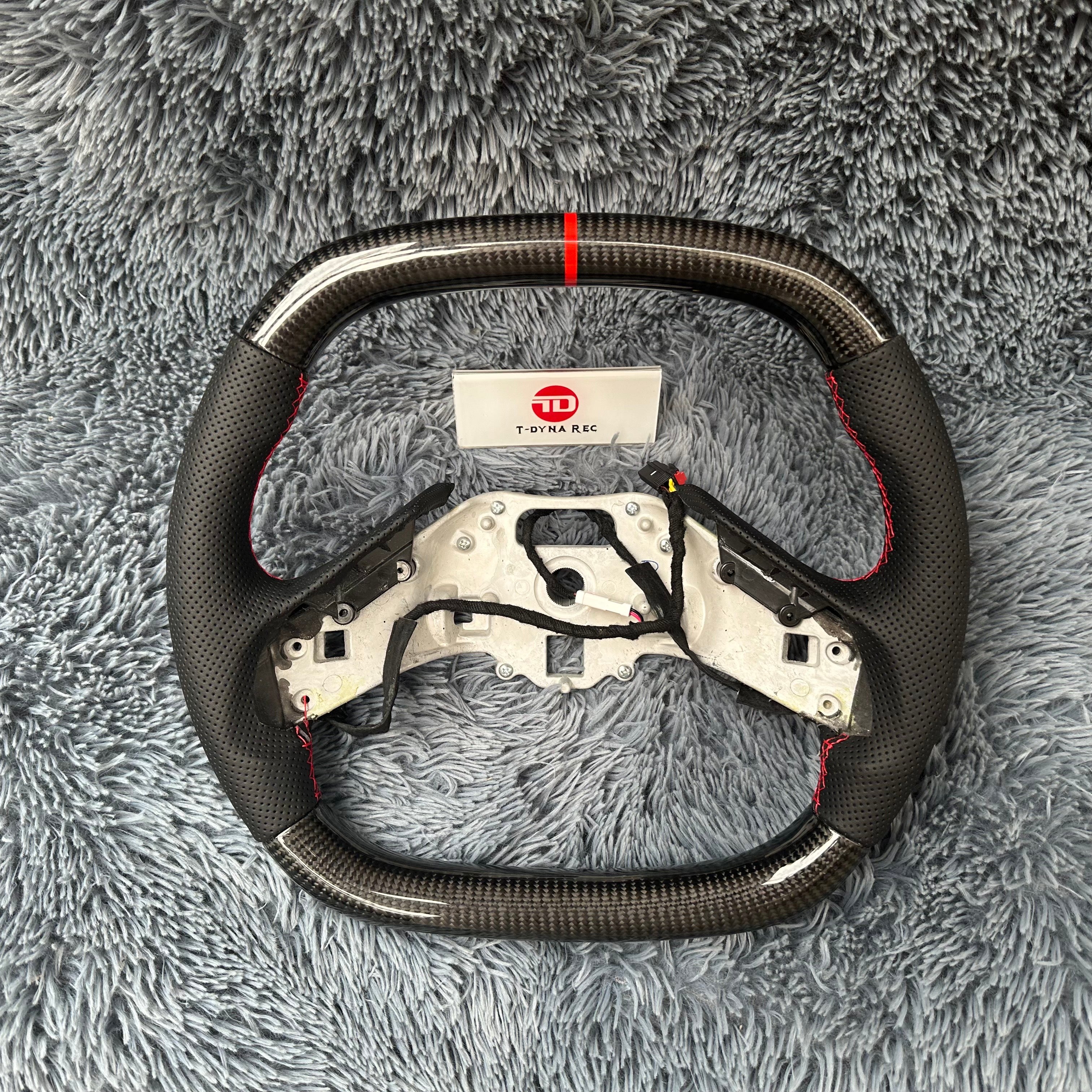 For Corvette C8 2020-2026 Carbon Fiber Steering Wheel