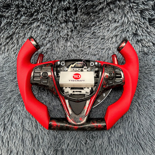 For Acura 2015-2020 TLX/ MDX Forged Carbon Fiber Steering Wheel
