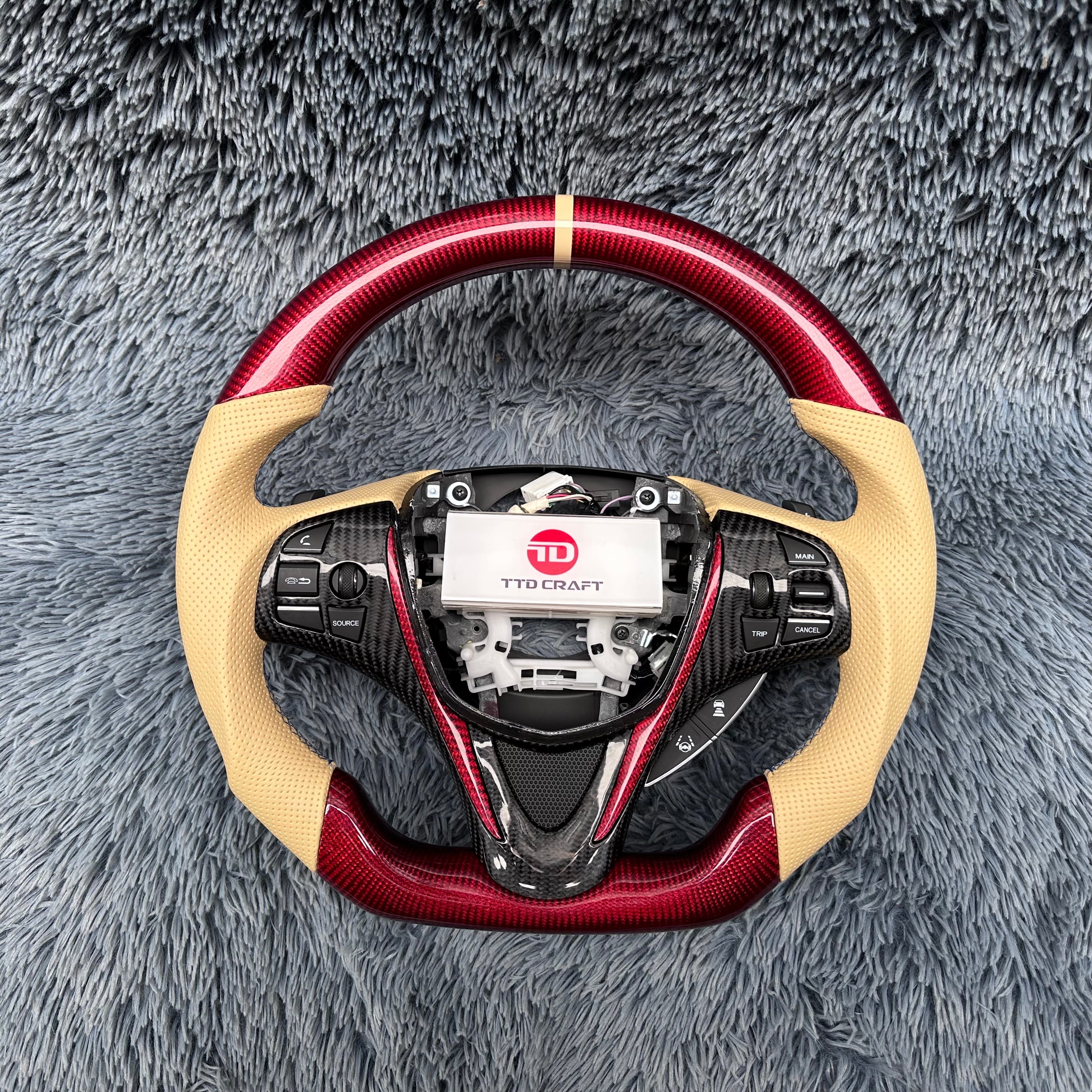For Acura 2015-2020 TLX/ MDX Carbon Fiber Steering Wheel