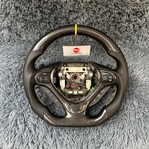 For Acura 2009-2014 TSX / Honda CU2 Carbon Fiber Steering Wheel