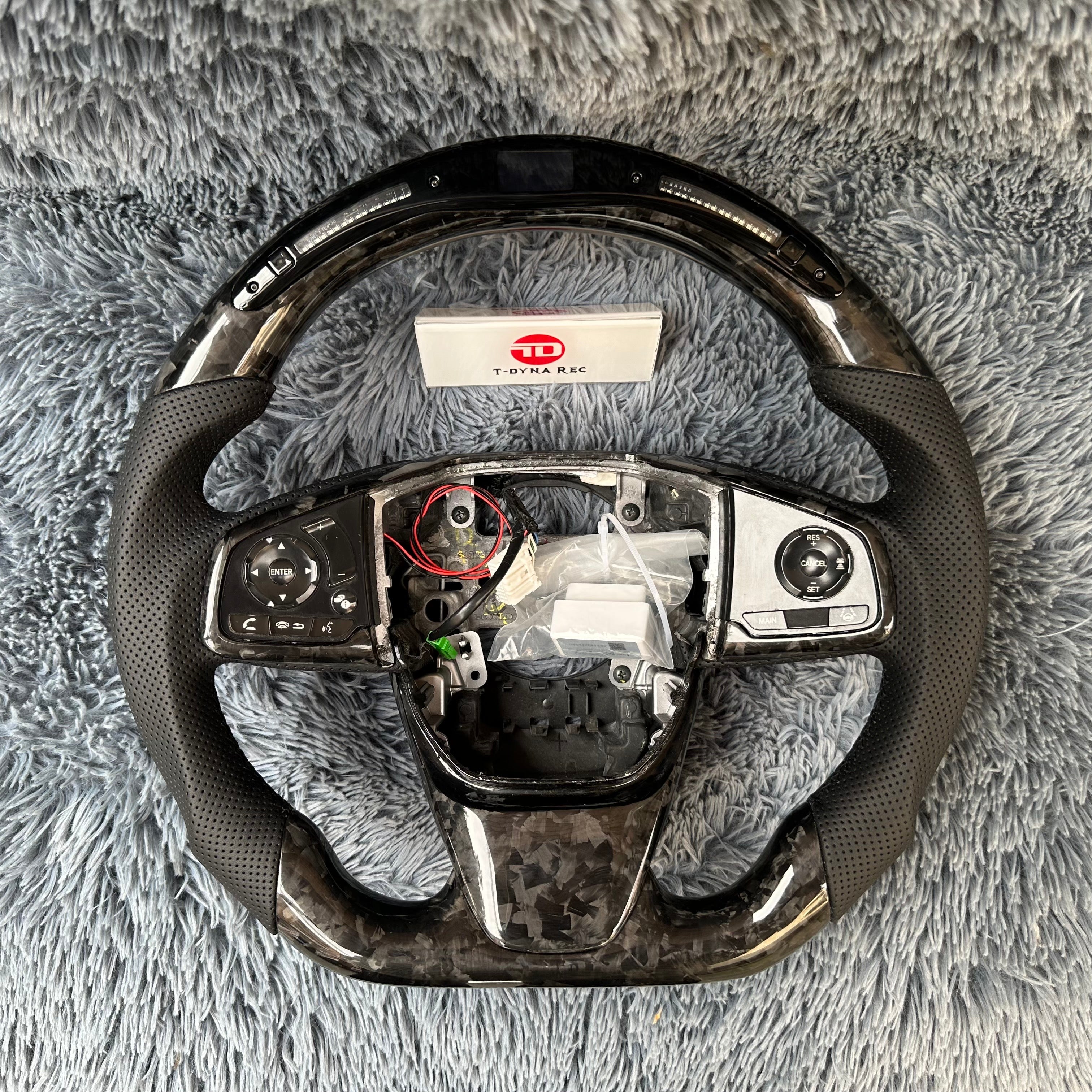 For Honda 5th gen CRV 2017-2018 LED Carbon Fiber Steering Wheel