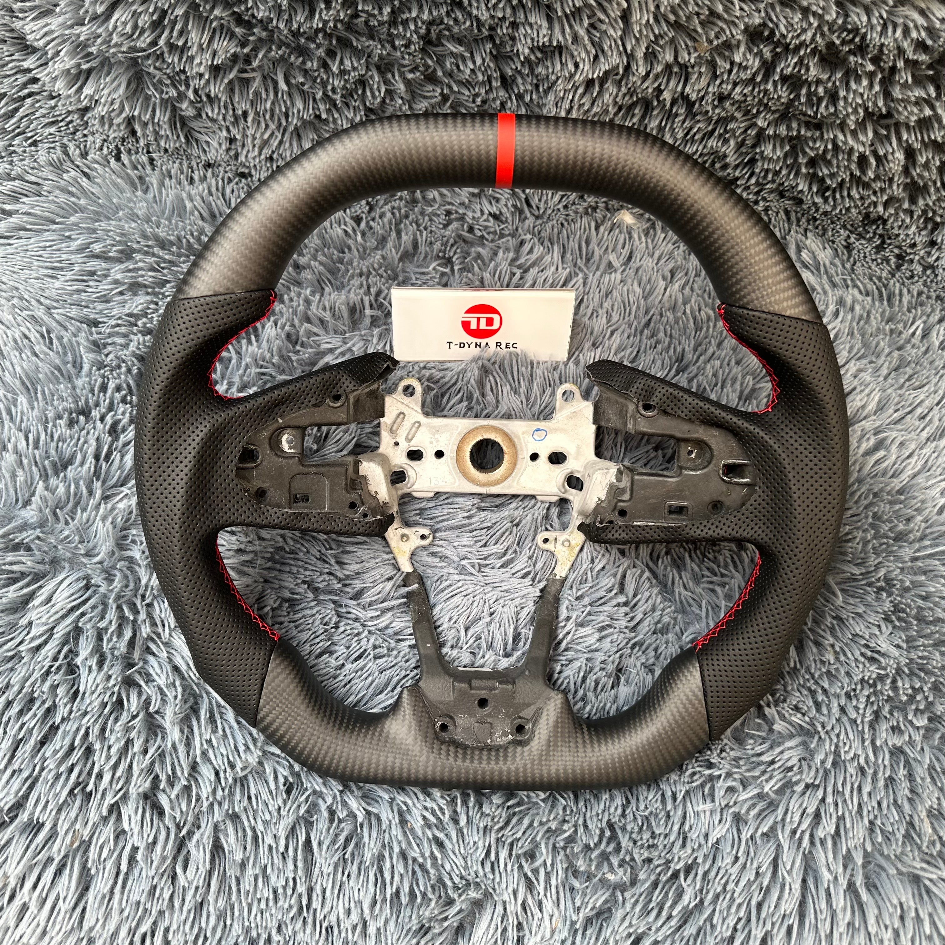 For Honda 10th gen Civic 2016-2021  Carbon Fiber Steering Wheel