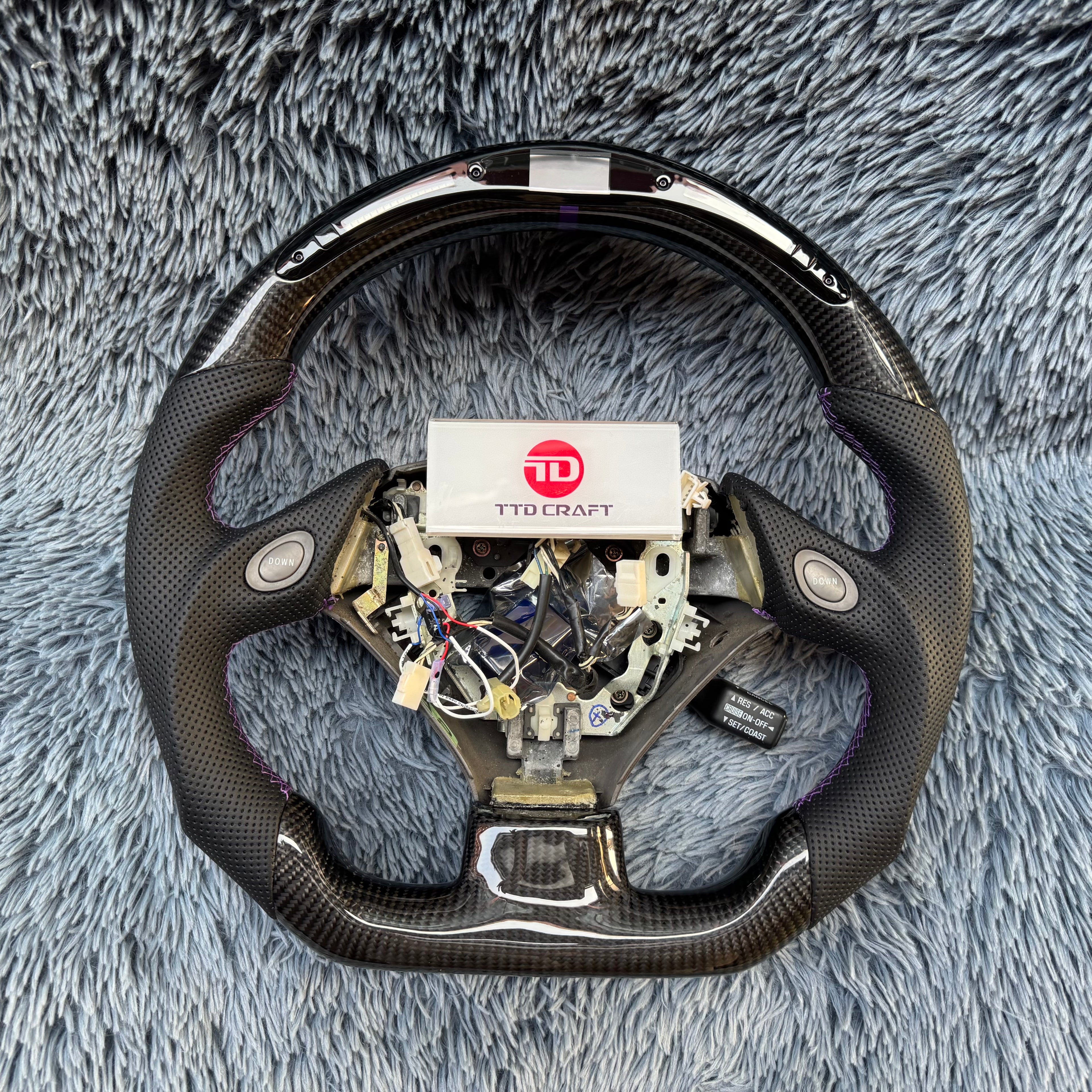 For Lexus 2000-2005 GS300 GS430 LED Carbon Fiber Steering Wheel