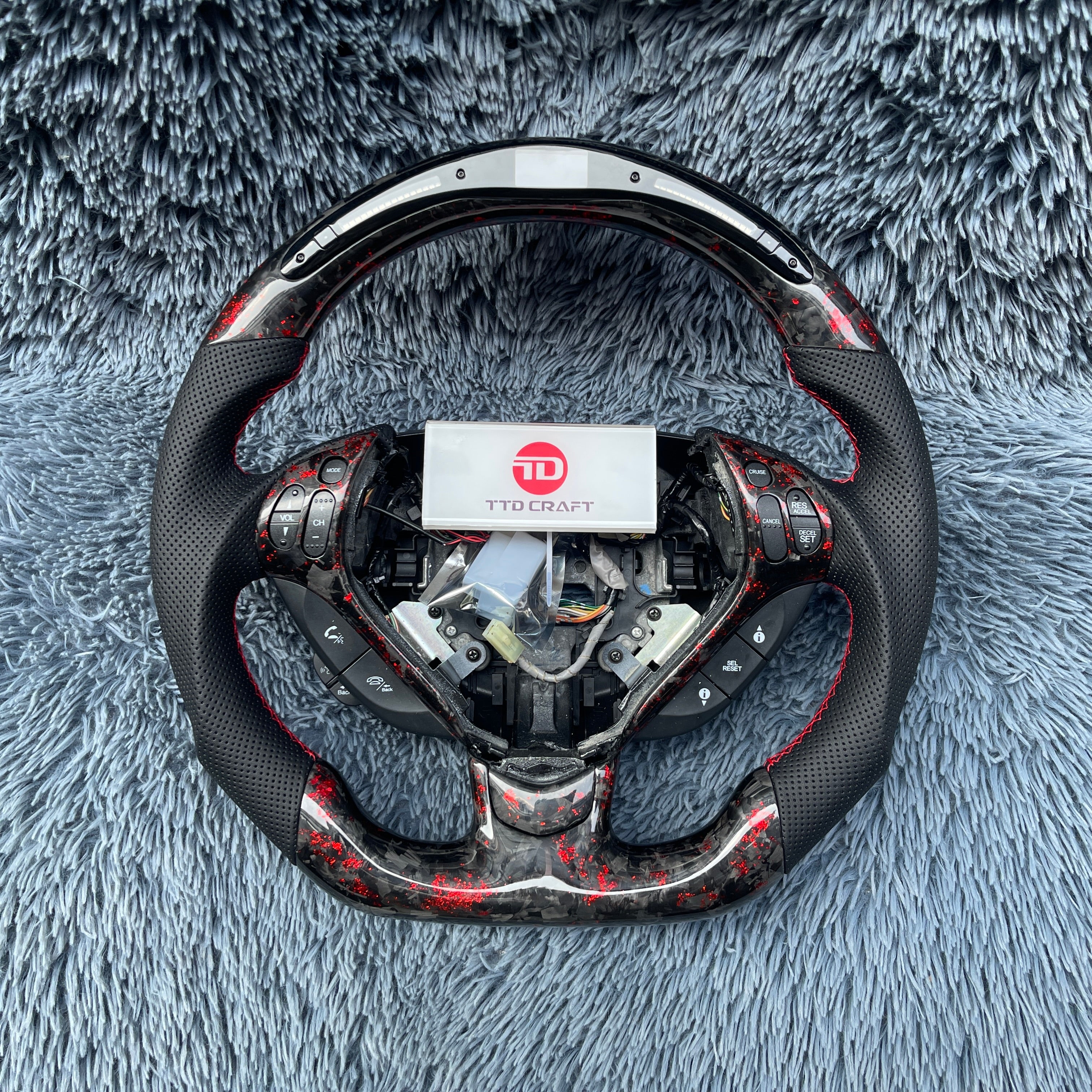 For Acura 2007 2008 TL LED Carbon Fiber Steering Wheel