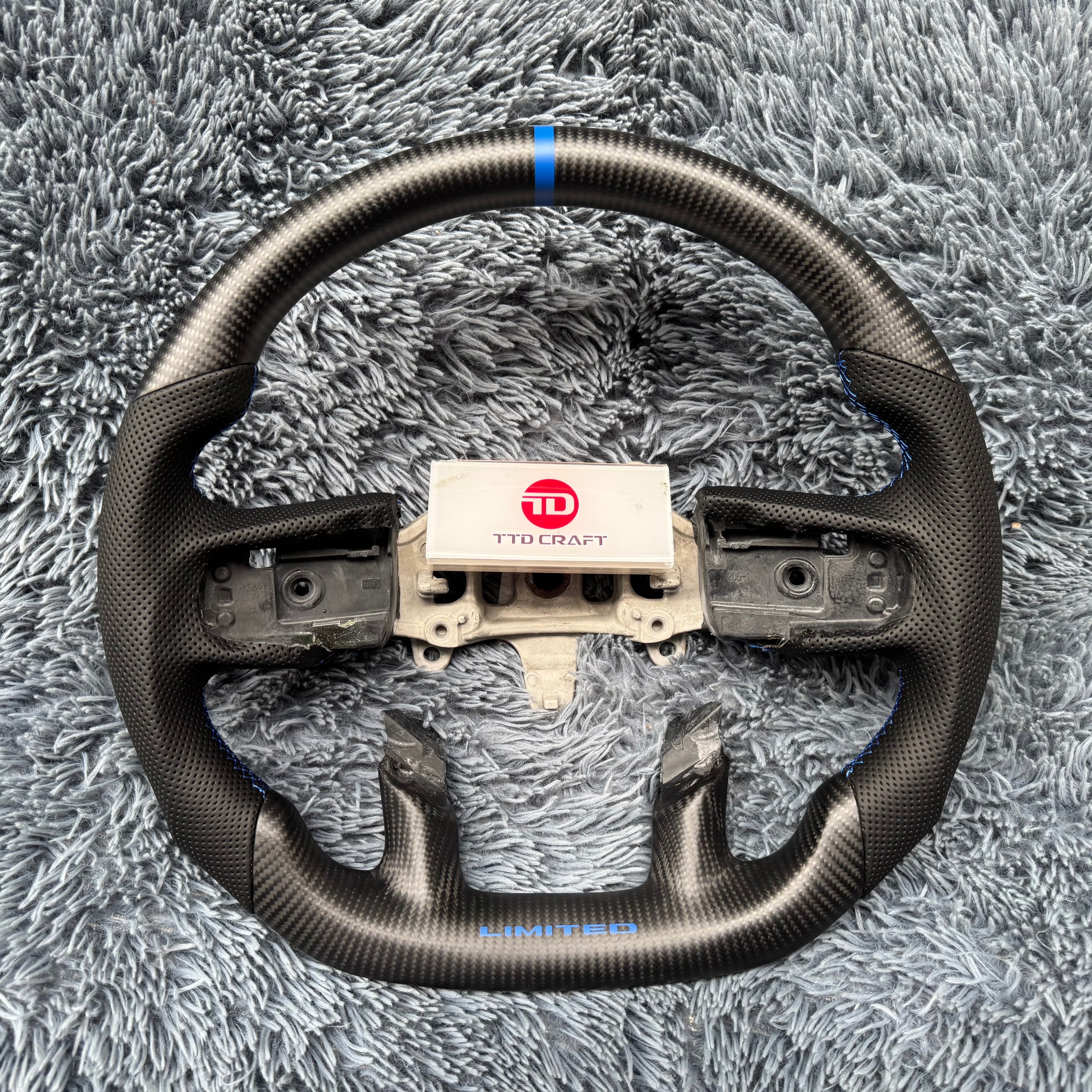 For Dodge 2019 -2025 Ram 1500 2500 3500 Custom Carbon Fiber Steering Wheel