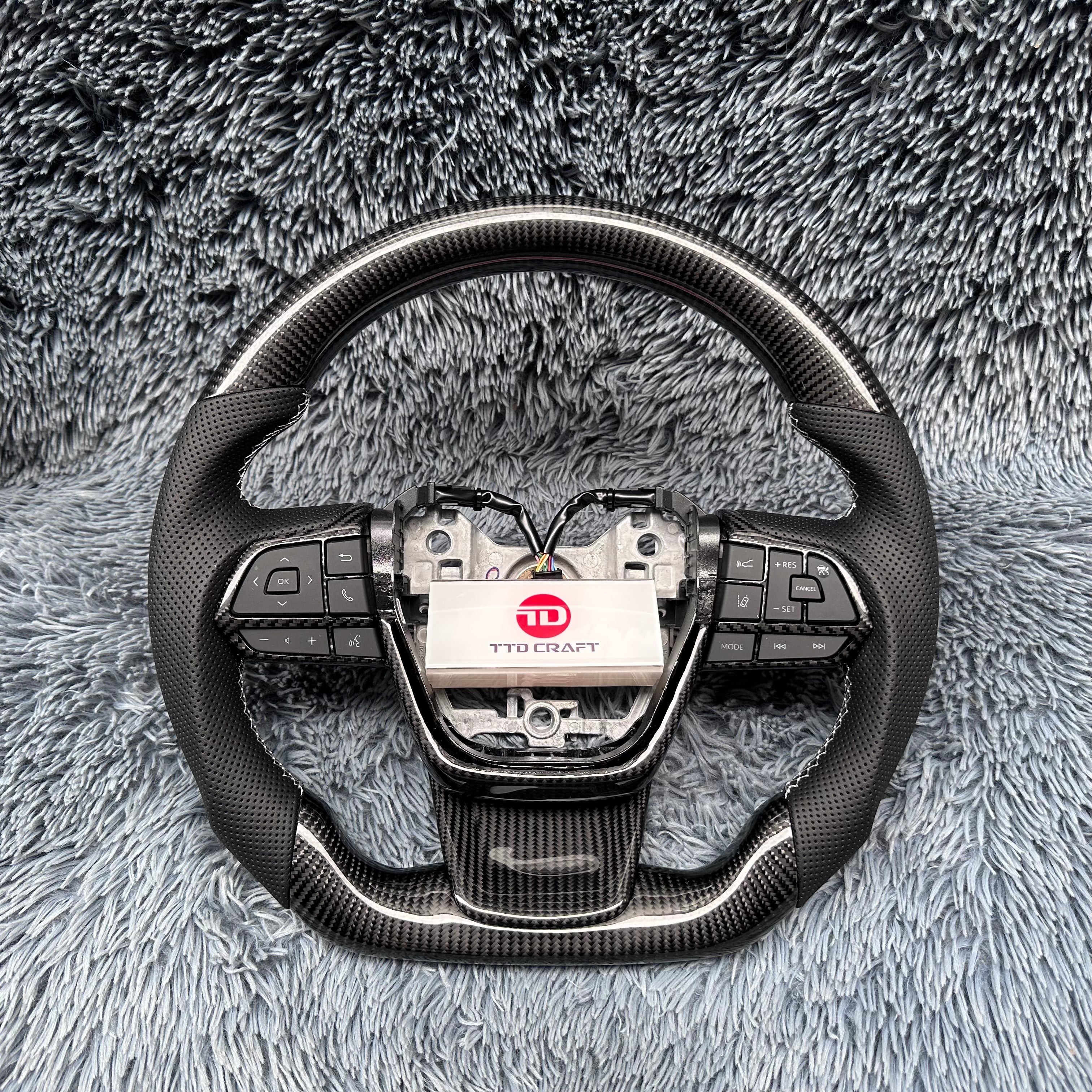 For Toyota 2020-2026 Highlander Carbon Fiber Steering Wheel