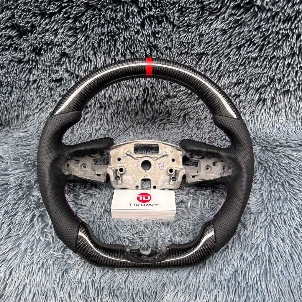 For Cadillac 2020-2026 CT4 CT4-V Blackwing Carbon Fiber Steering Wheel