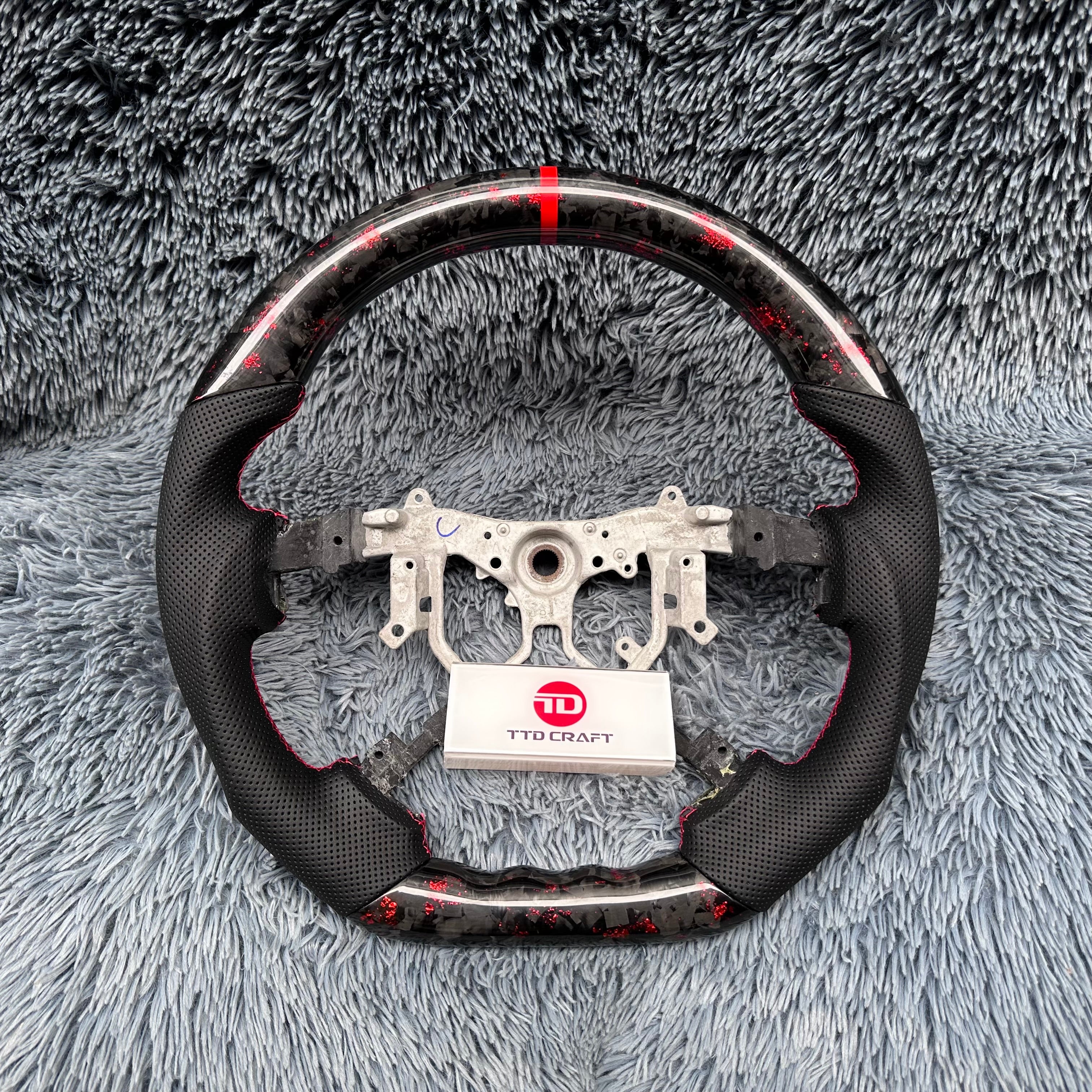 For Toyota 2007-2013 Tundra Sequoia Forged Carbon Fiber Steering Wheel