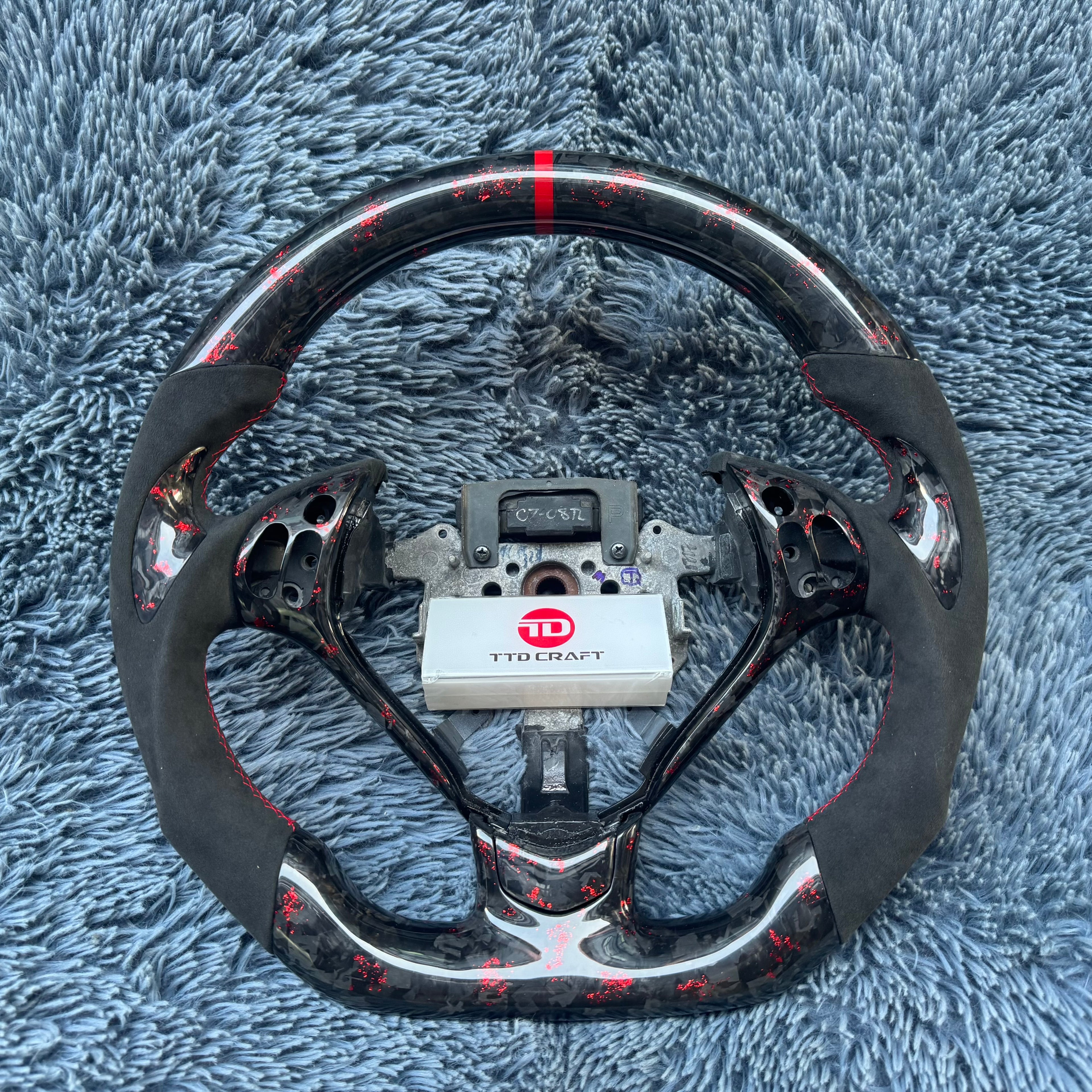 For Acura 2007 2008 TL Forged Carbon Fiber Steering Wheel