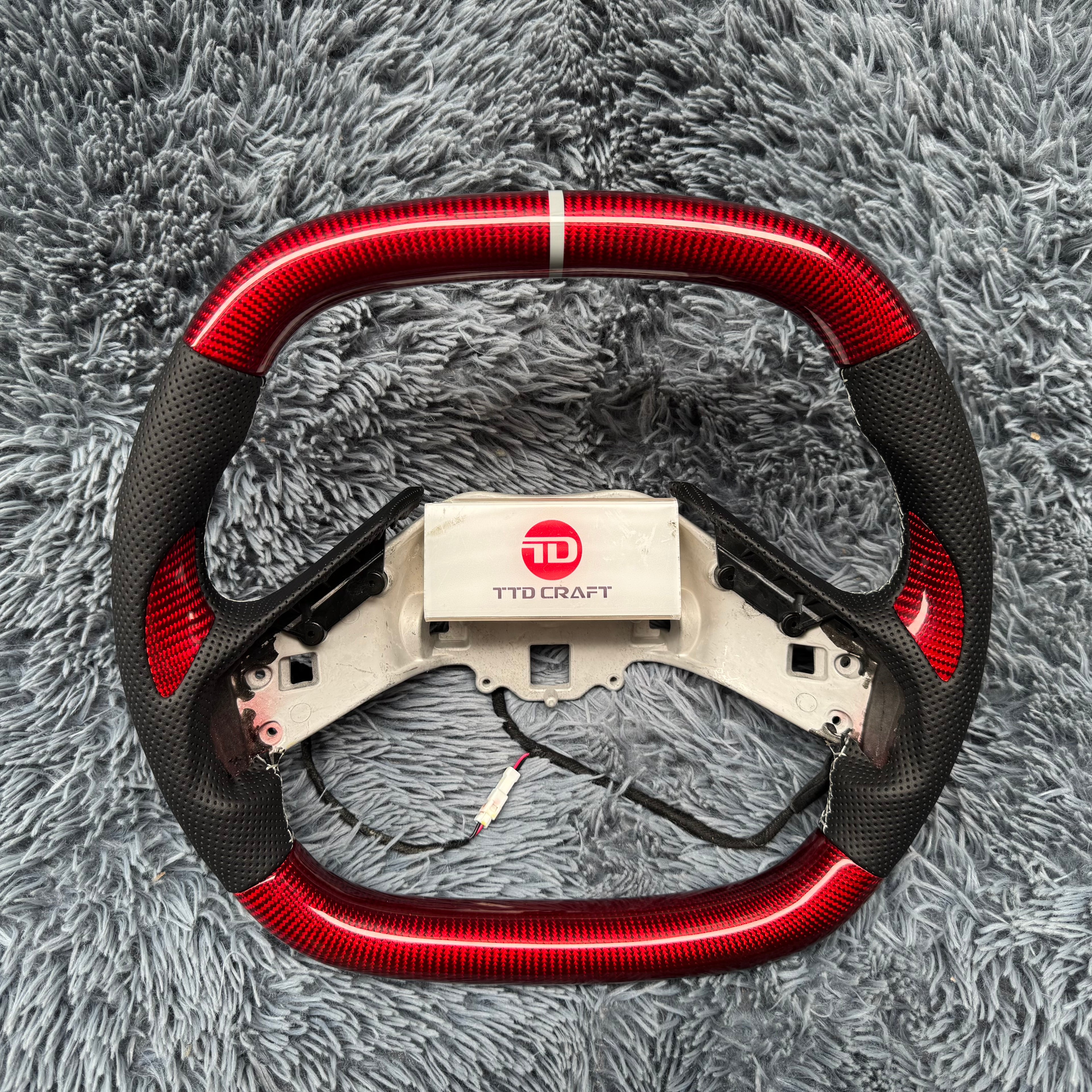 For Corvette C8 2020-2026 Carbon Fiber Steering Wheel