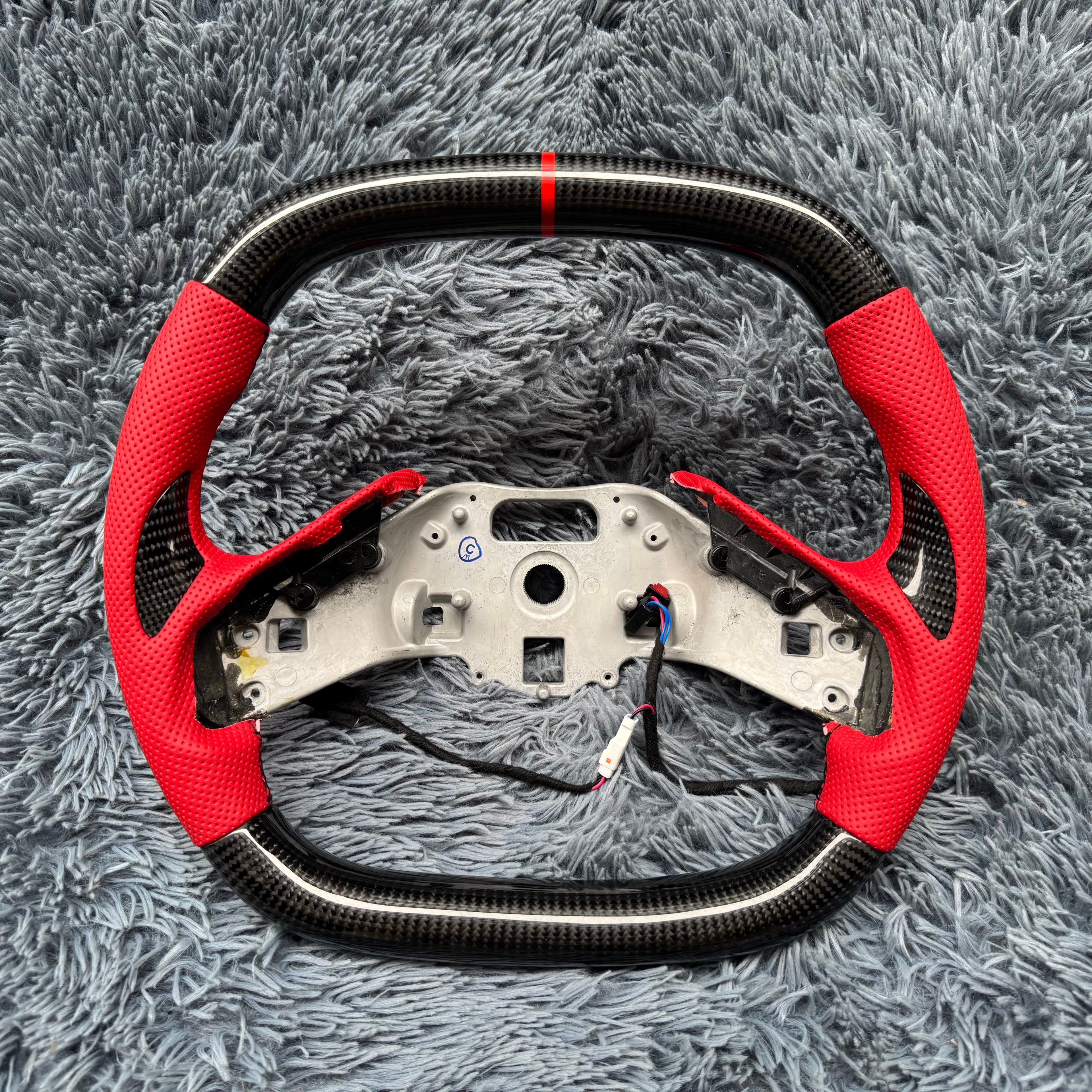 For Corvette C8 2020-2026 Carbon Fiber Steering Wheel