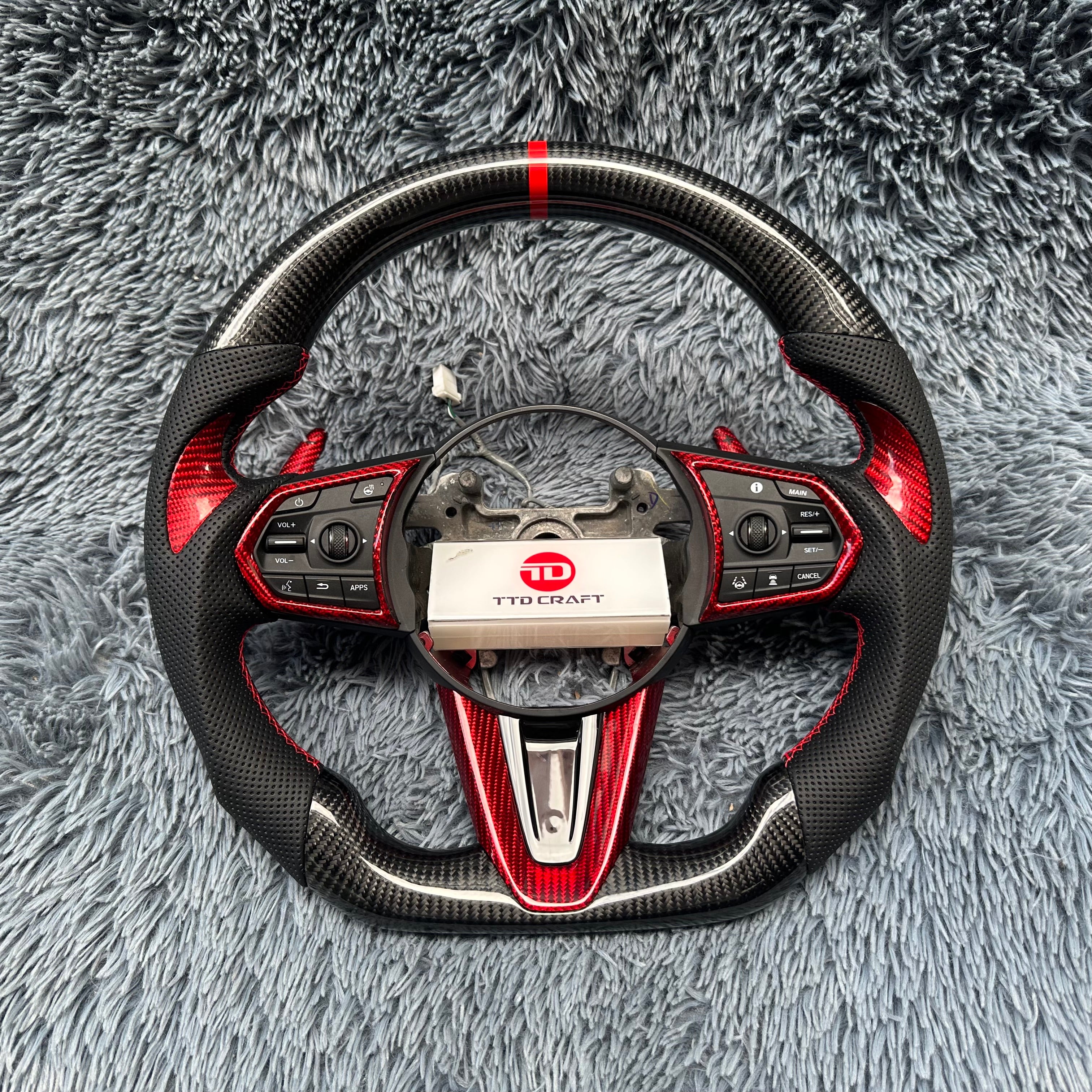 For Acura 2019-2026 RDX Carbon Fiber Steering Wheel