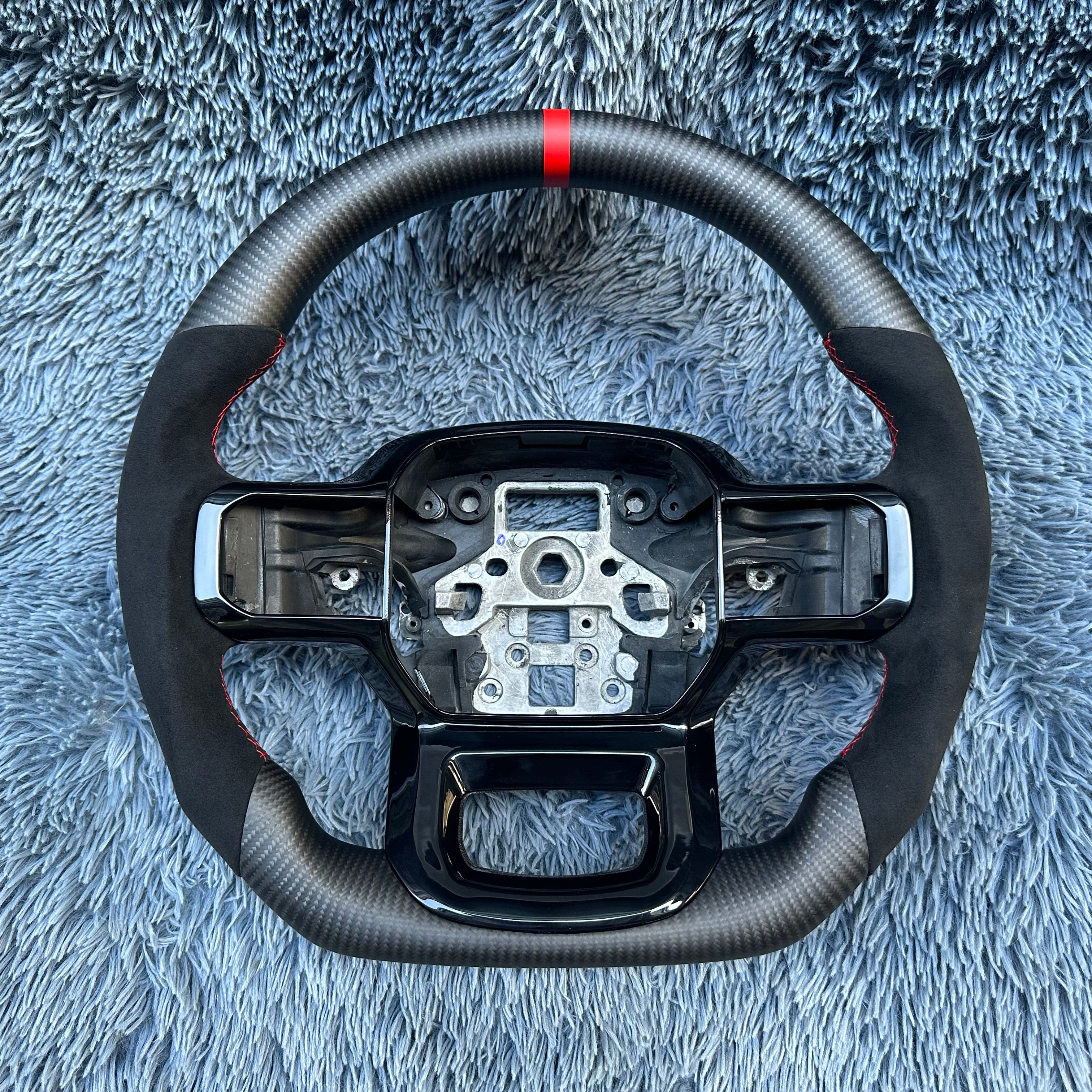 For Ford 2021 -2026 F150 Raptor Carbon Fiber Steering Wheel