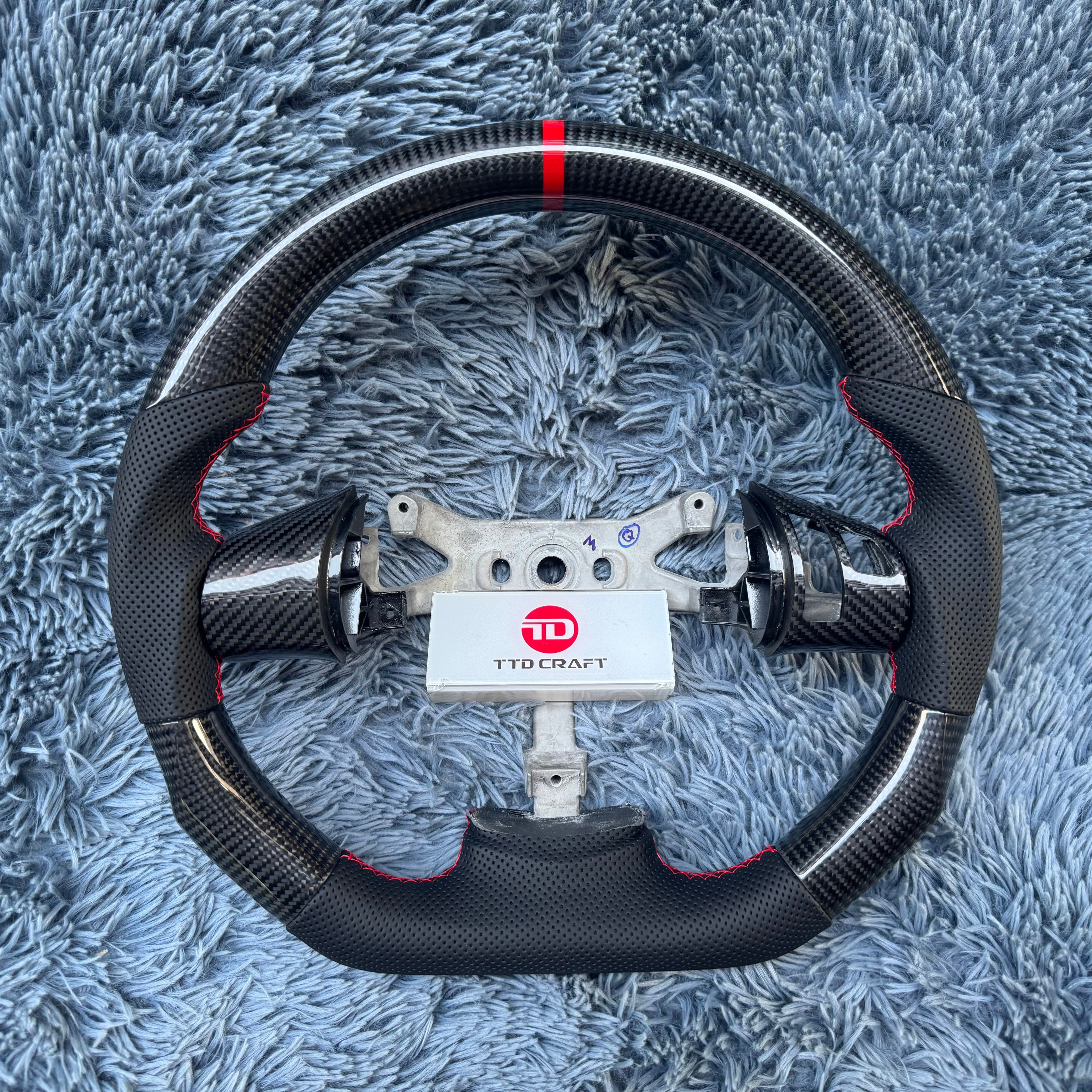 For Corvette C6 2006-2013 Z06 Real Carbon Fiber Steering Wheel